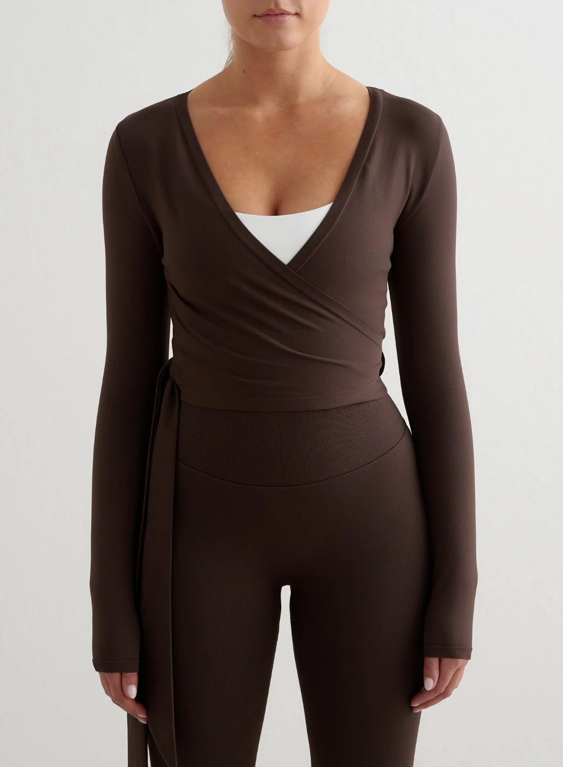 Chocolate Shape Seamless Wrap Long Sleeve