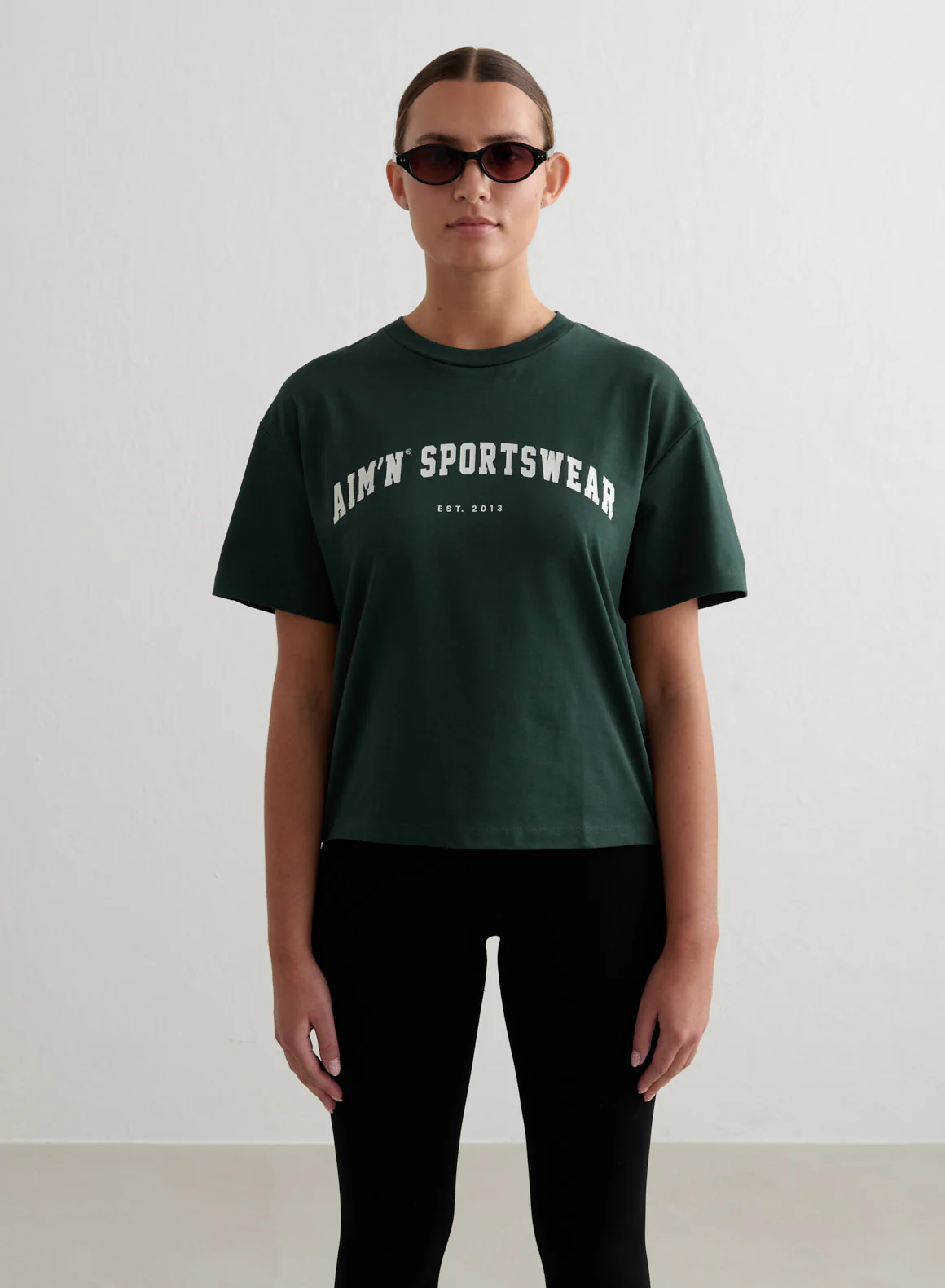 Deep Emerald Varsity Boxy T-shirt - Image 5