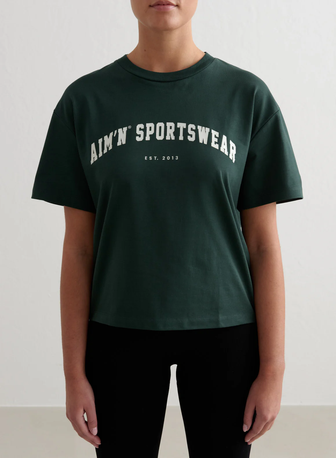 Deep Emerald Varsity Boxy T-shirt - Image 6