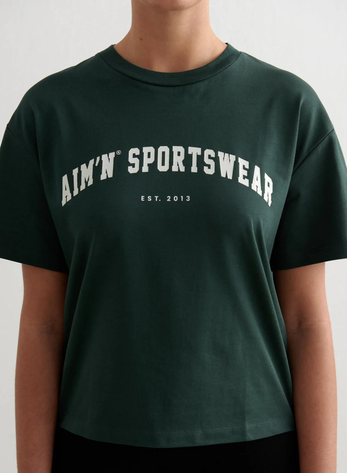 Deep Emerald Varsity Boxy T-shirt - Image 7