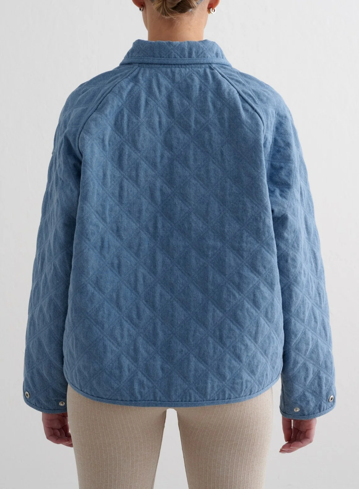 Denim Quilted Jacket - Image 3