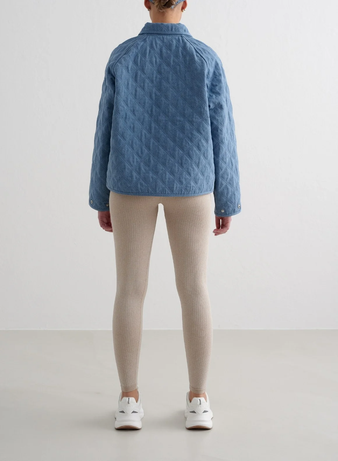 Denim Quilted Jacket - Image 4