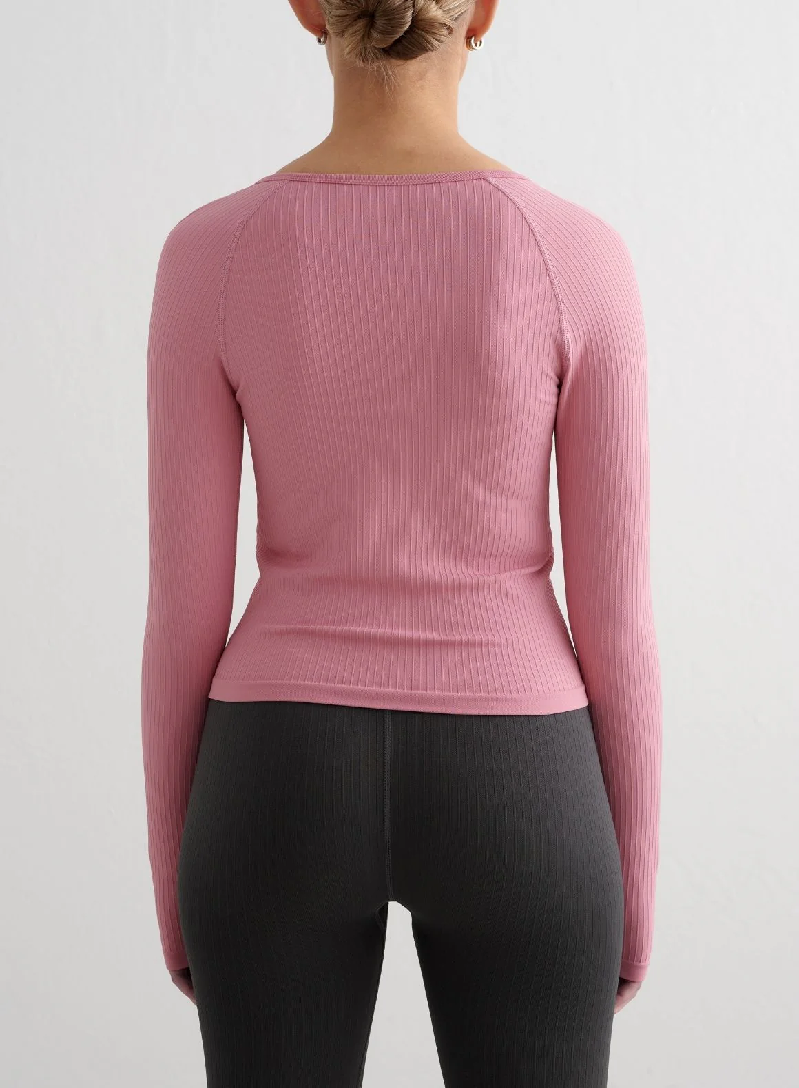 Desert Rose Ribbed Seamless Zip Jacket - Image 2
