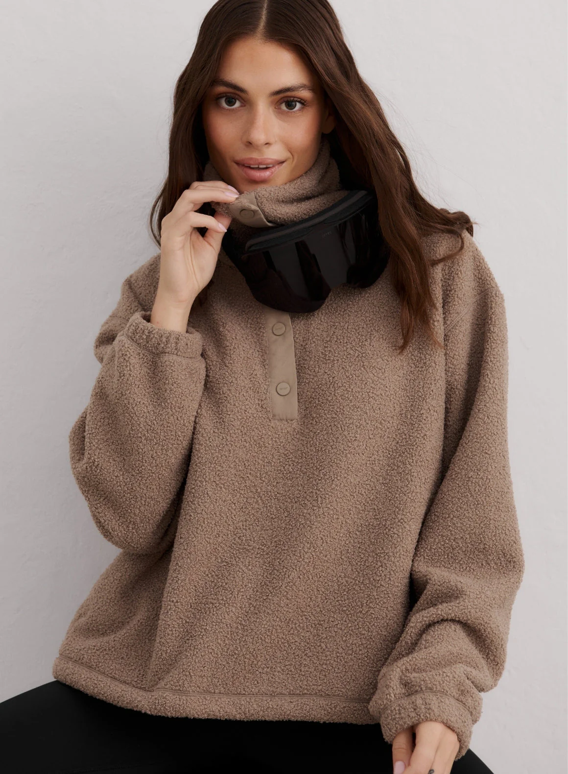 Espresso Polar Fleece Long Sleeve