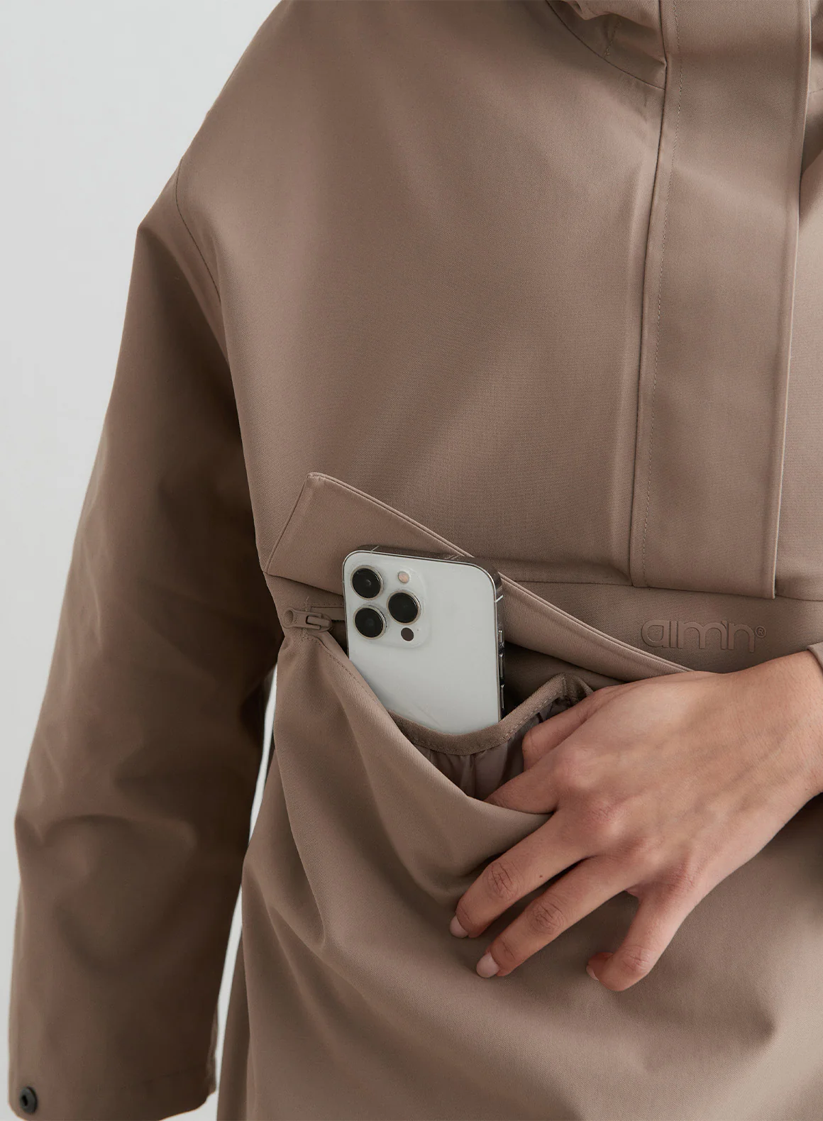 Espresso Waterproof Oversized Anorak - Image 8