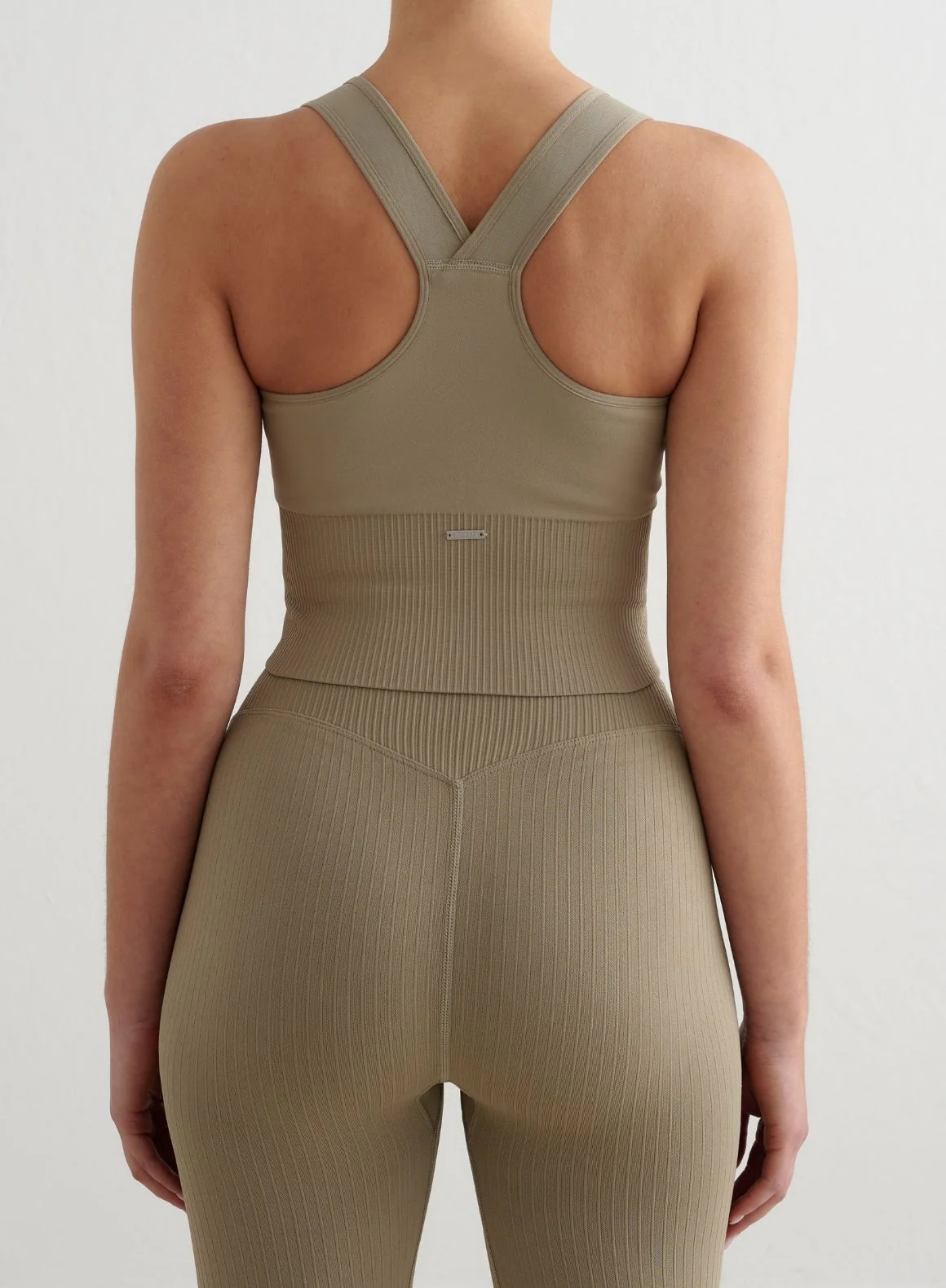 Green Tea Ribbed Seamless High Support Bralette - Image 2
