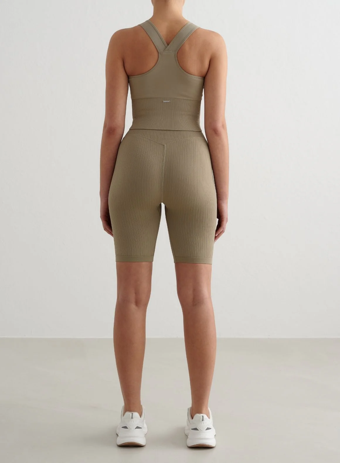 Green Tea Ribbed Seamless High Support Bralette - Image 4