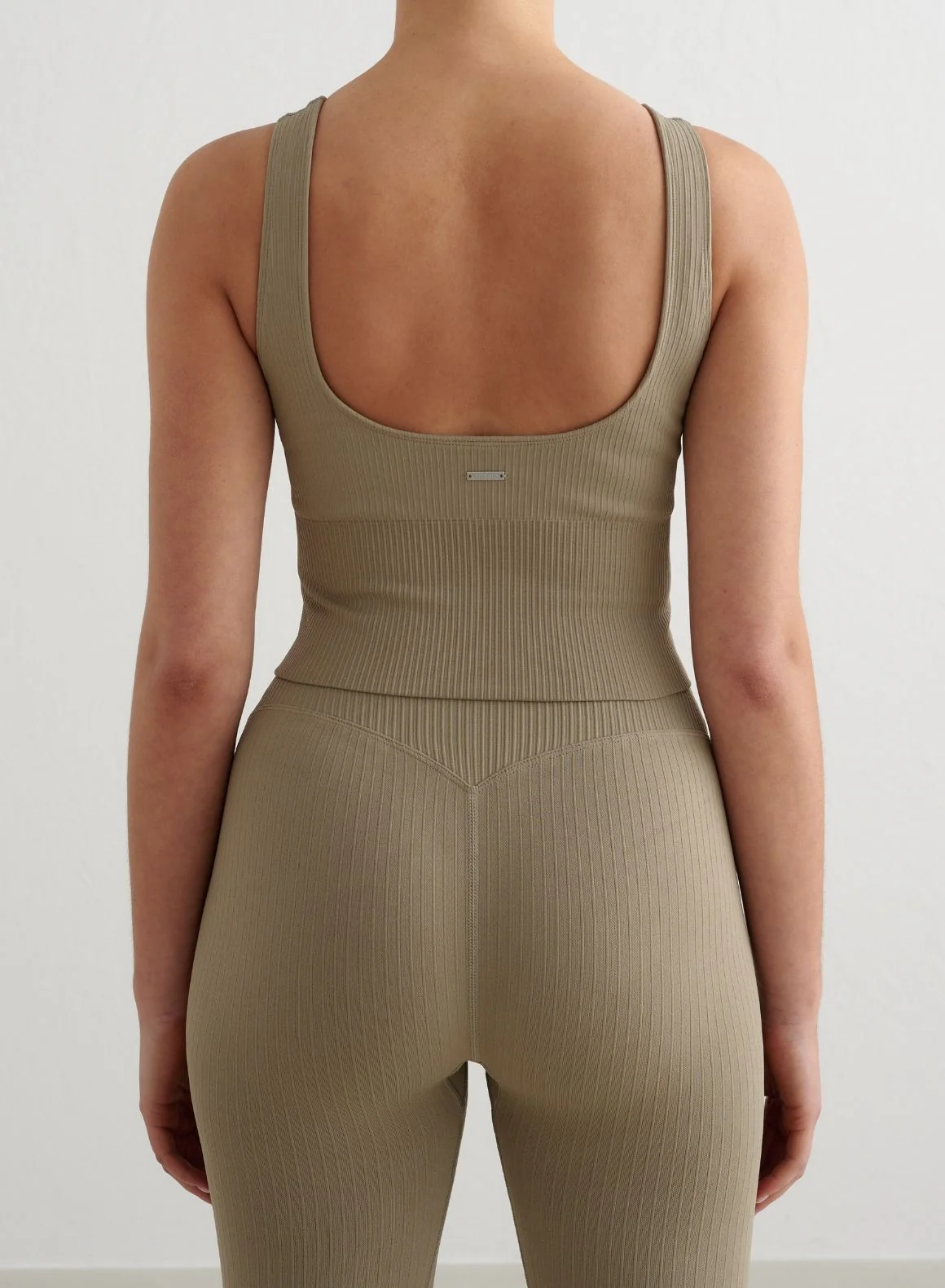 Green Tea Ribbed Seamless Shaping Bralette - Image 2