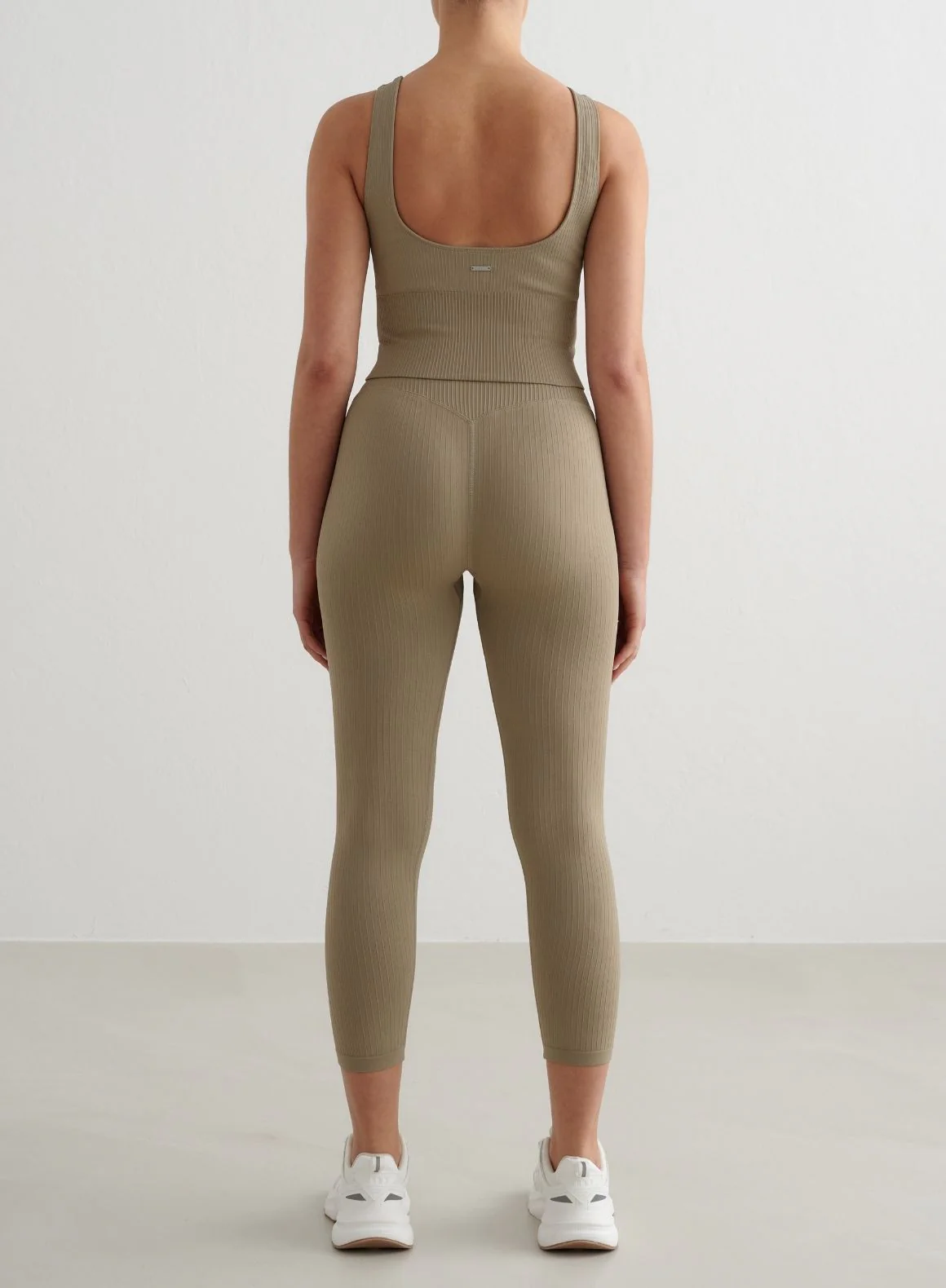 Green Tea Ribbed Seamless Shaping Bralette - Image 4