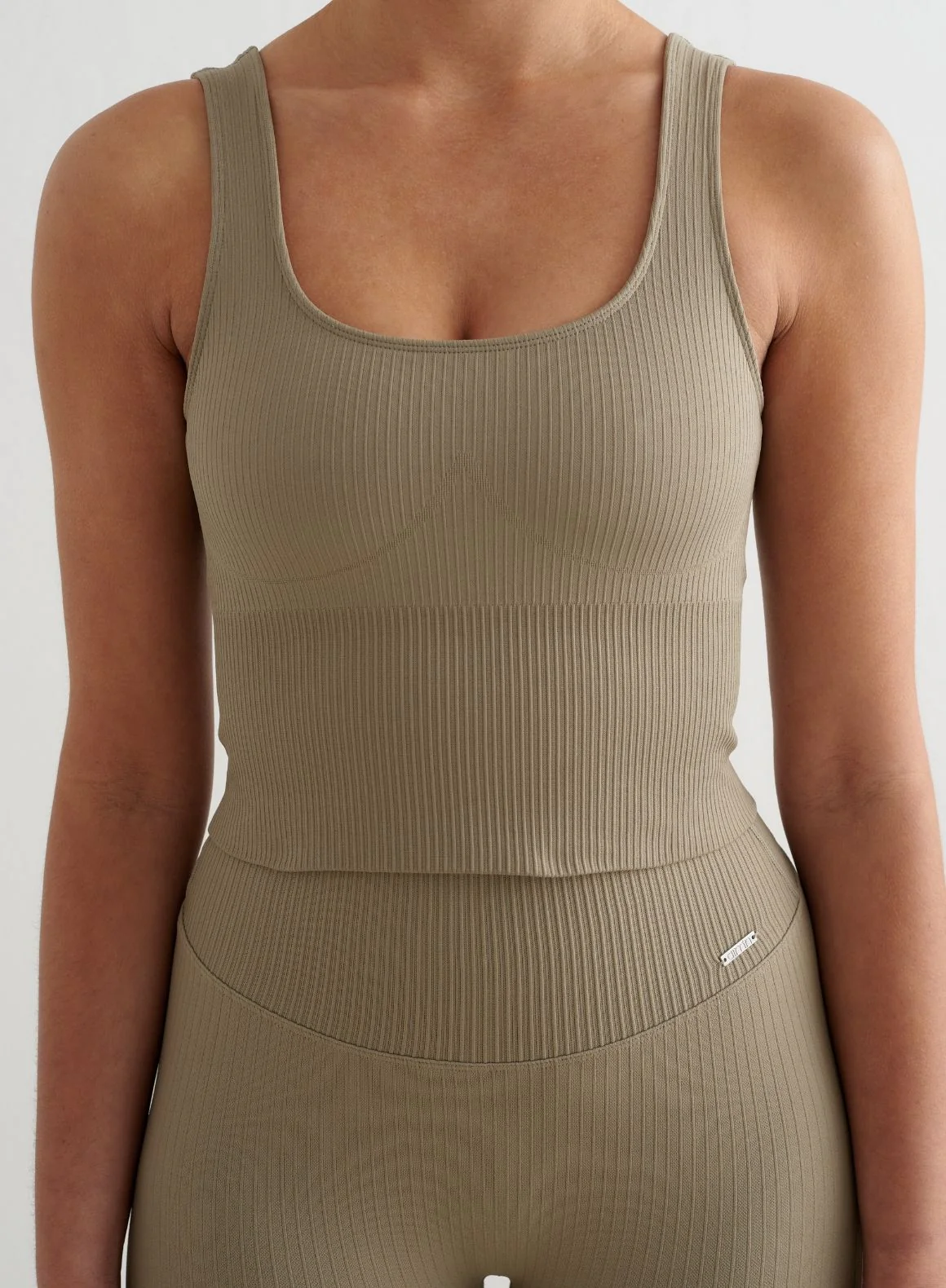 Green Tea Ribbed Seamless Shaping Bralette - Image 5