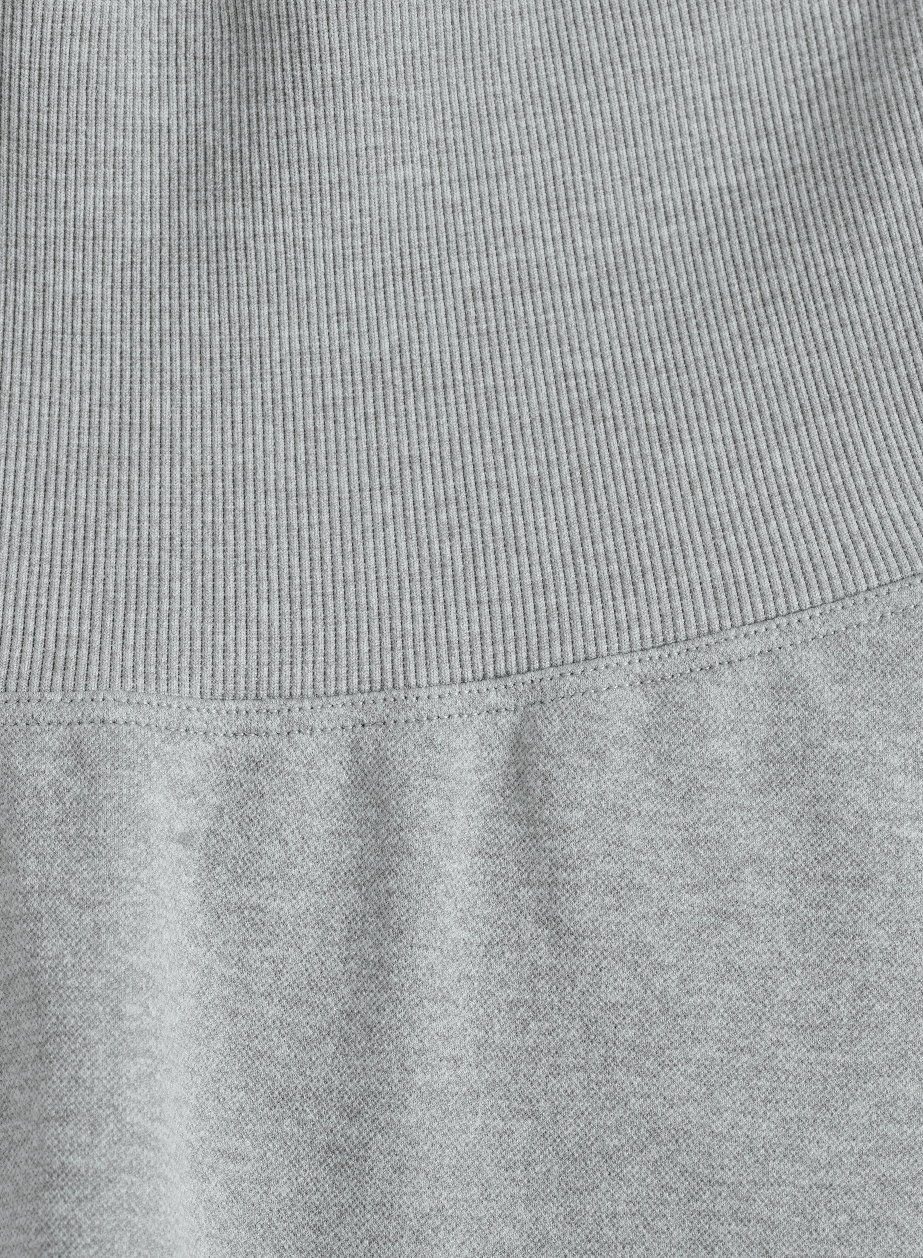 Grey Melange Shape Seamless Tights - Image 7