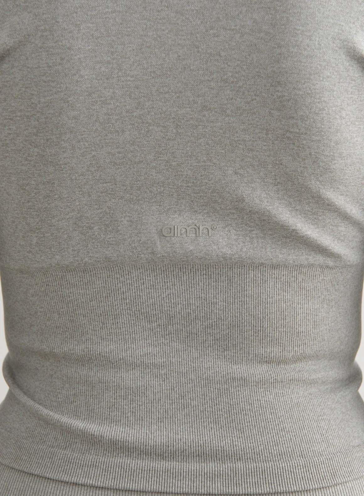 Grey Melange Shape Seamless Zip Jacket - Image 6