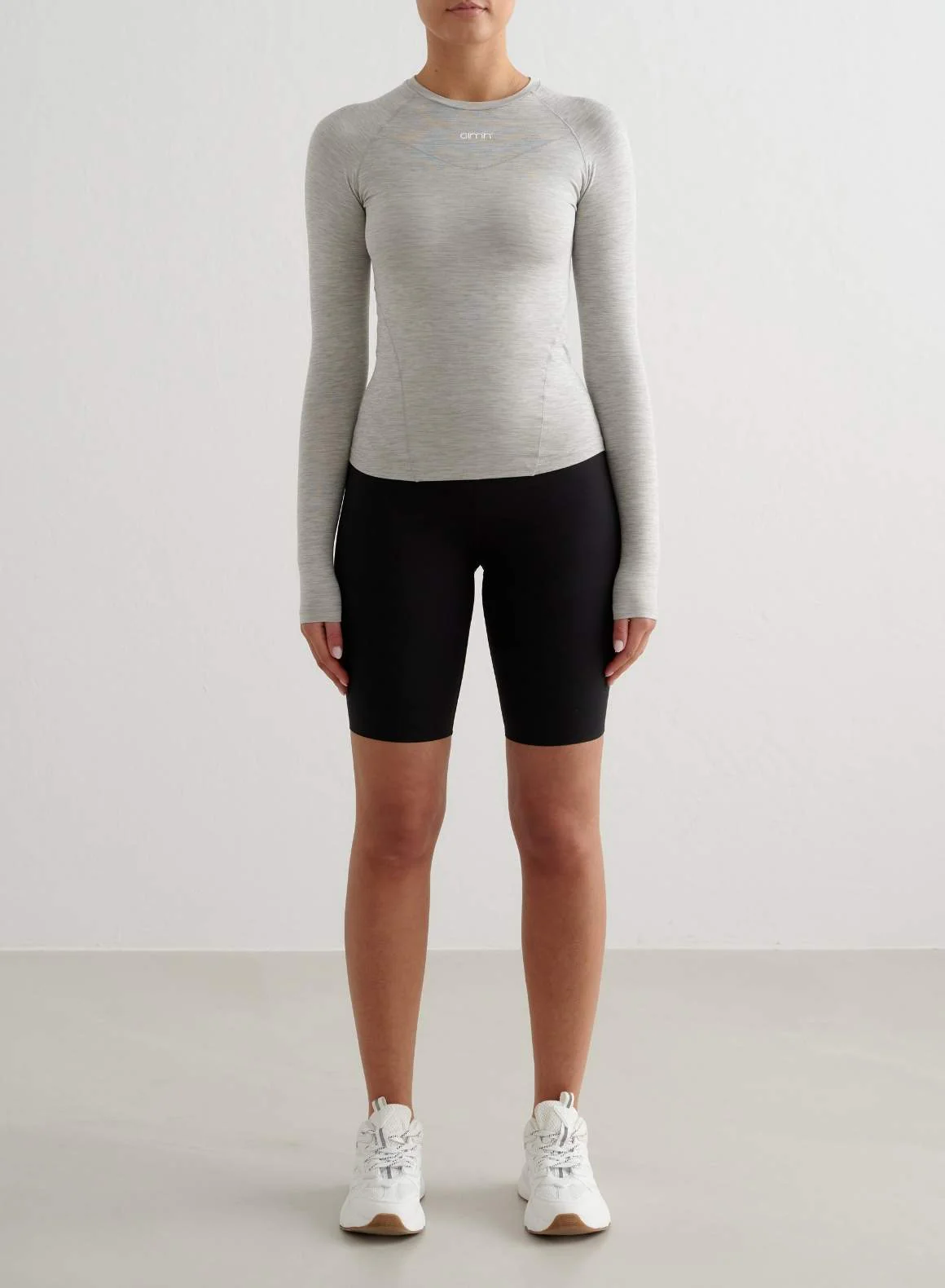 Grey Melange Soft Basic Long Sleeve - Image 3