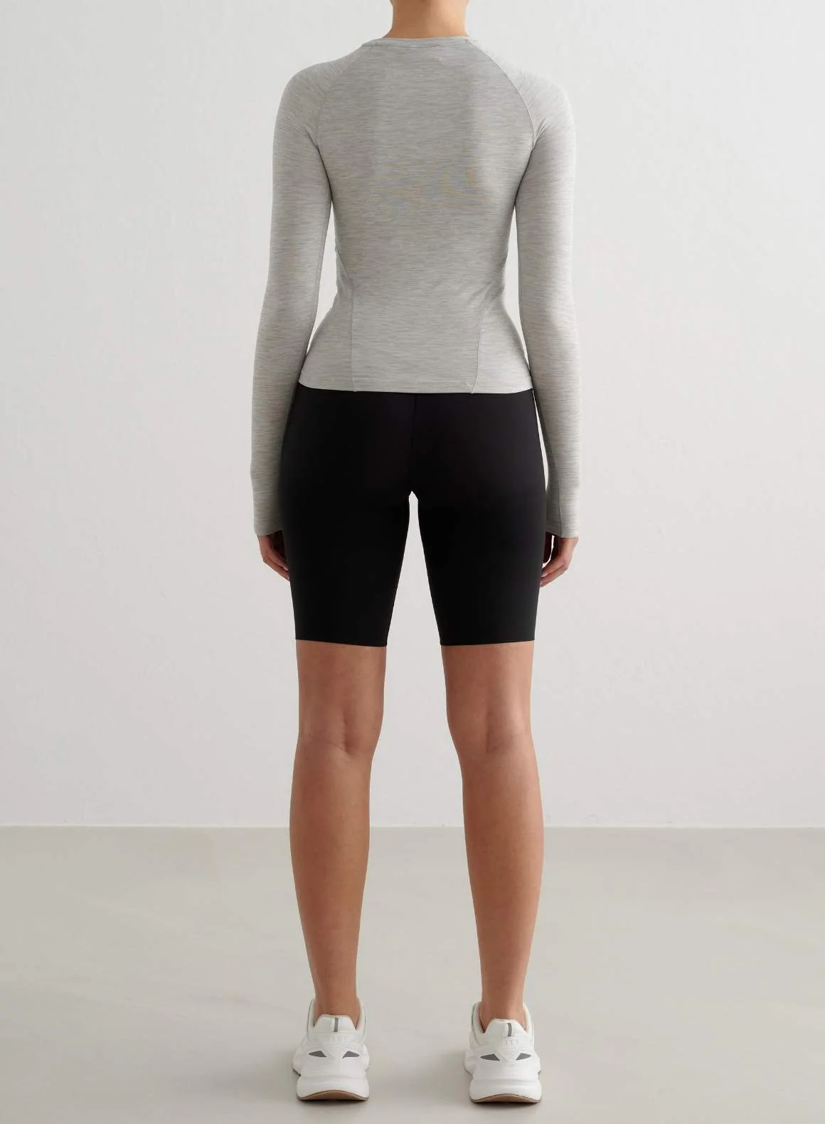 Grey Melange Soft Basic Long Sleeve - Image 4