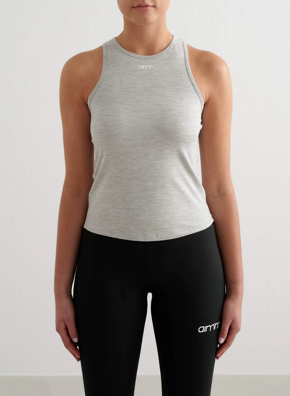 Grey Melange Soft Basic Singlet