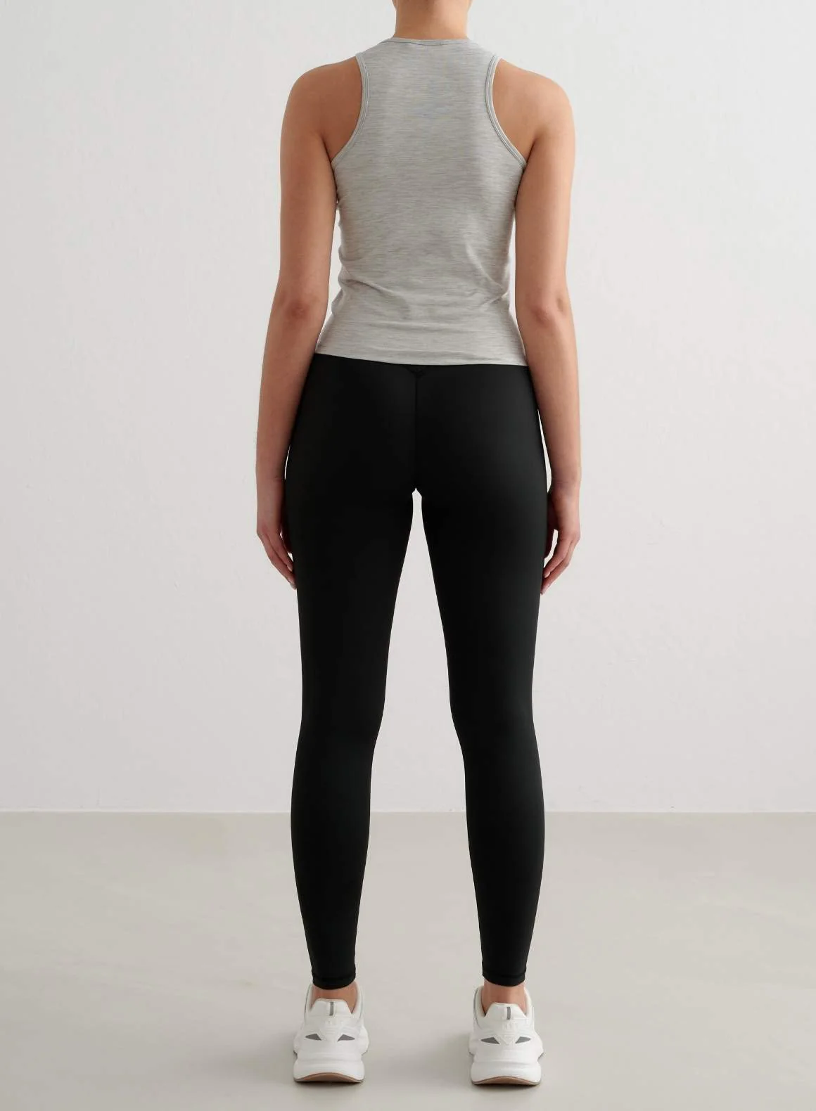Grey Melange Soft Basic Singlet - Image 4