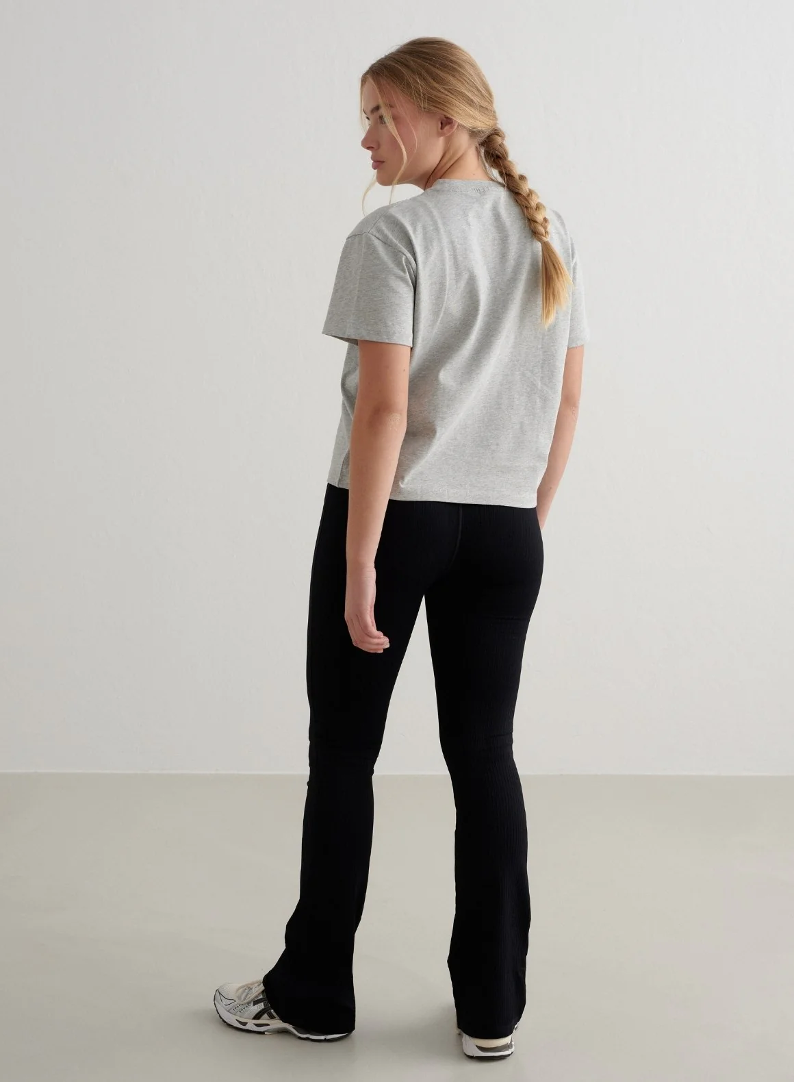 Grey Melange Varsity Boxy T-shirt - Image 5