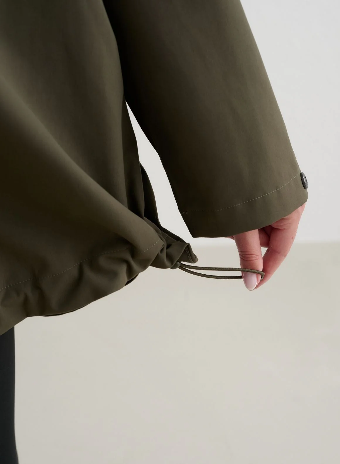 Khaki Waterproof Oversized Anorak - Image 6