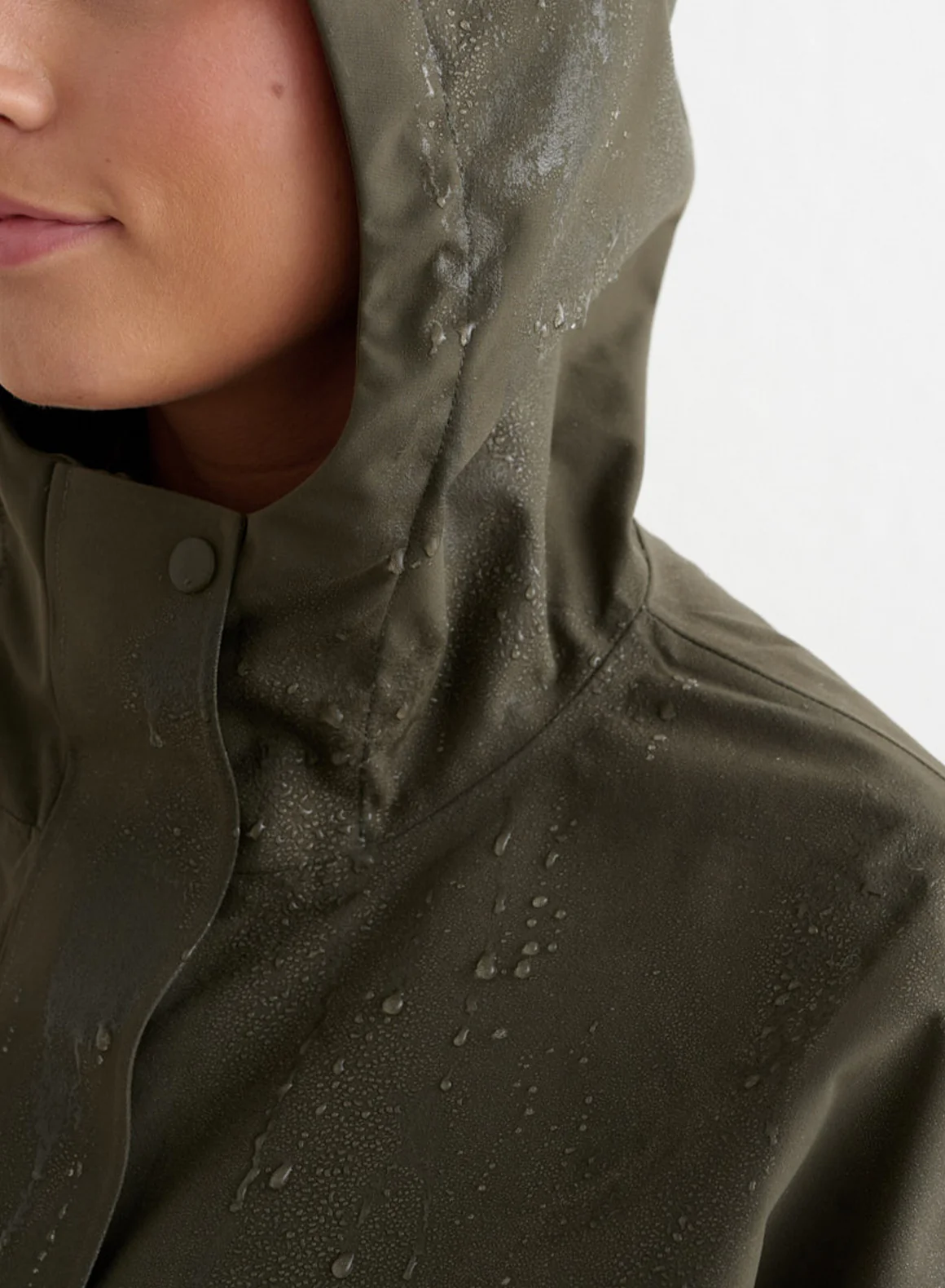 Khaki Waterproof Oversized Anorak - Image 7