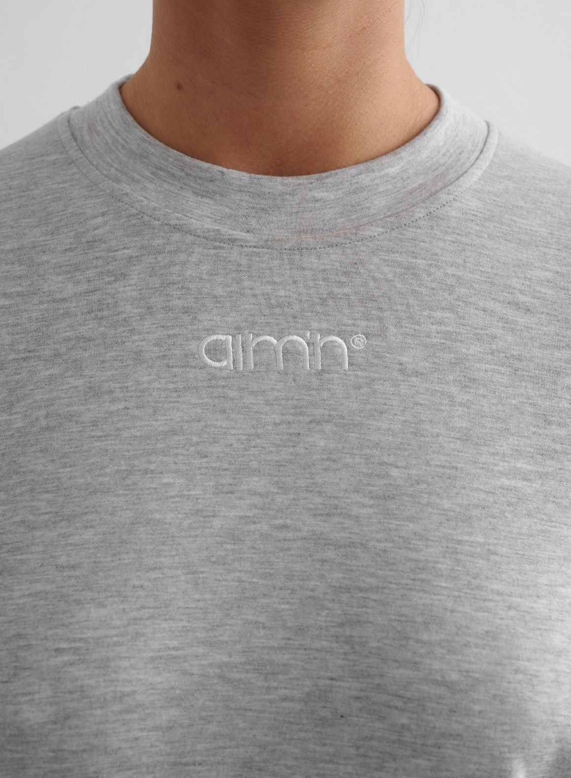 Light Grey Melange Comfy Modal Sweatshirt - Image 6