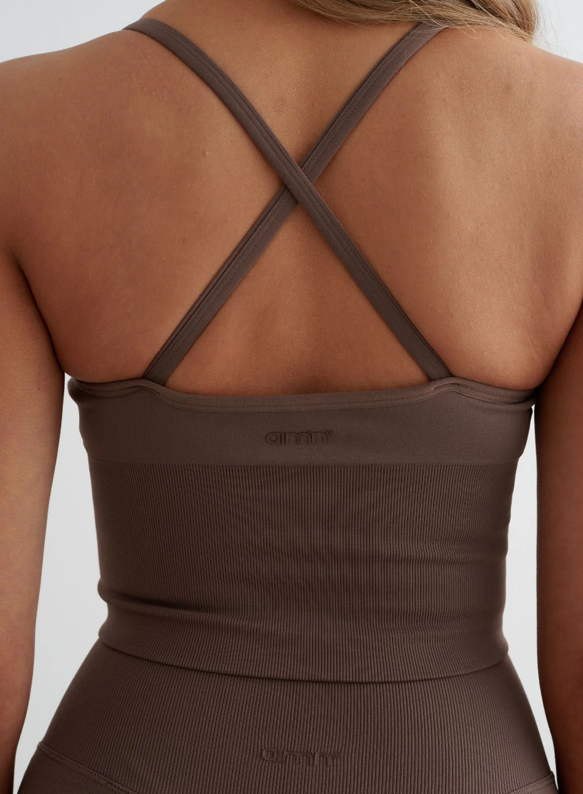 Macchiato Shape Seamless Hotpants & Cross Back Bralette Set - Image 4
