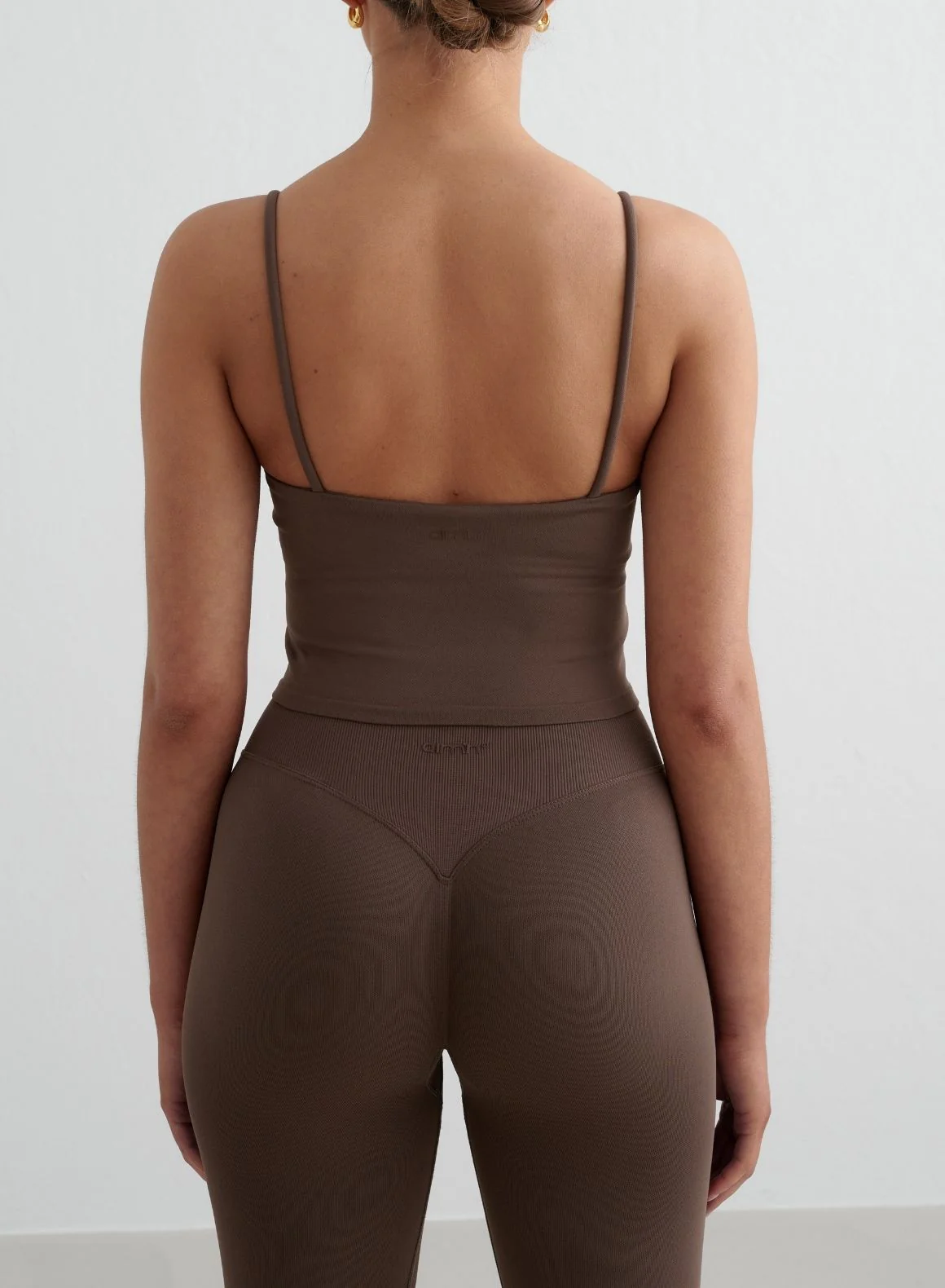 Macchiato Shape Seamless Tights & Strap Singlet Set - Image 4