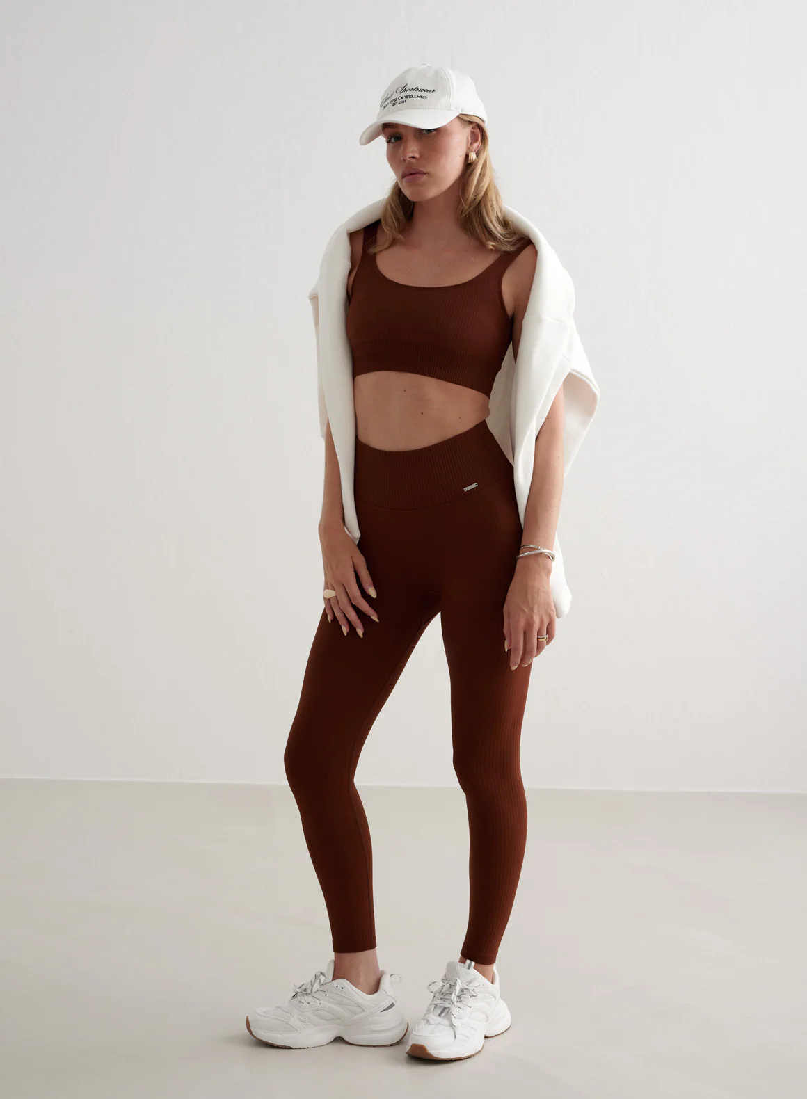 Mahogany Ribbed Seamless Bra - Image 3