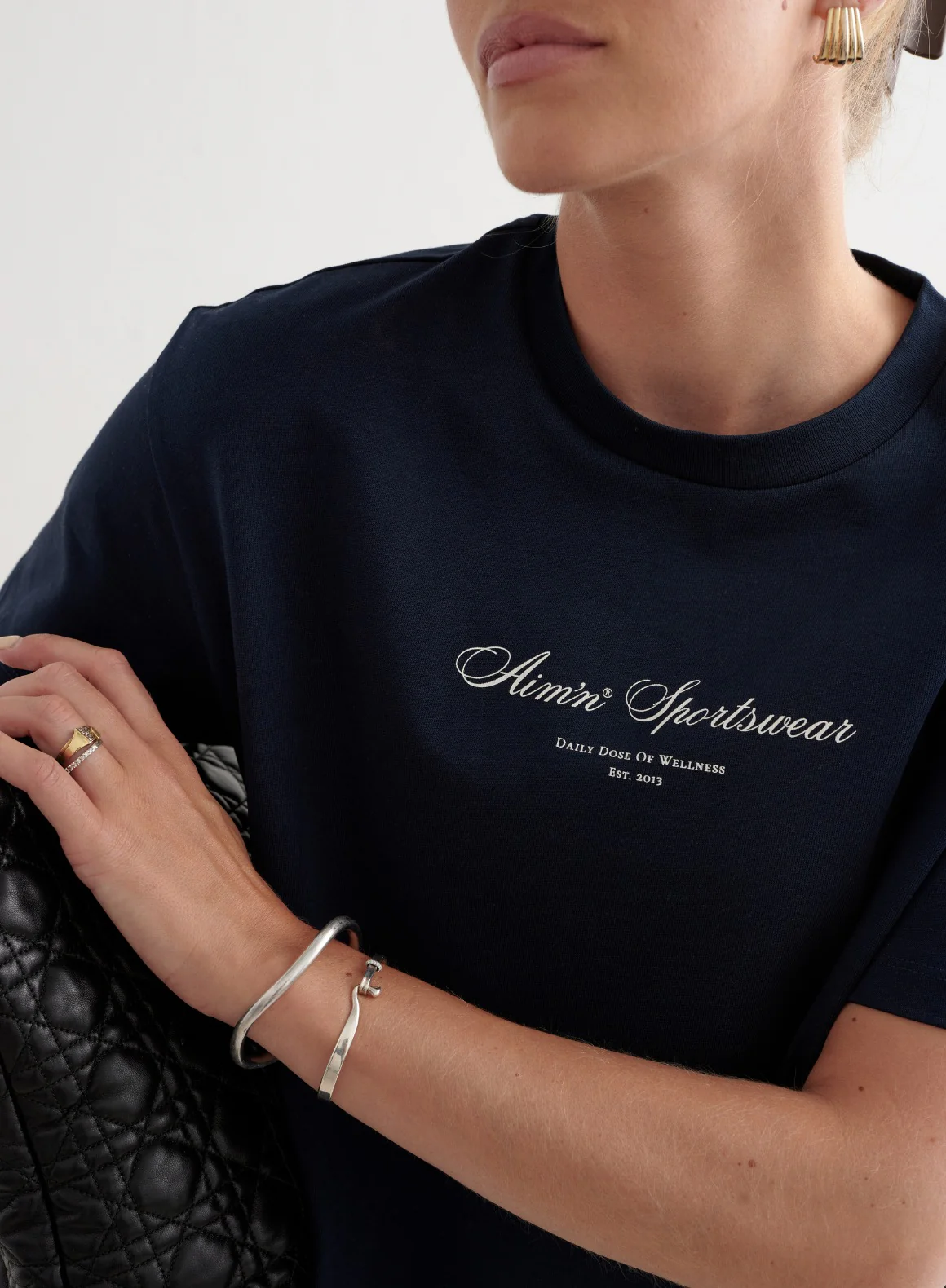 Navy Heritage Boxy T-shirt - Image 4