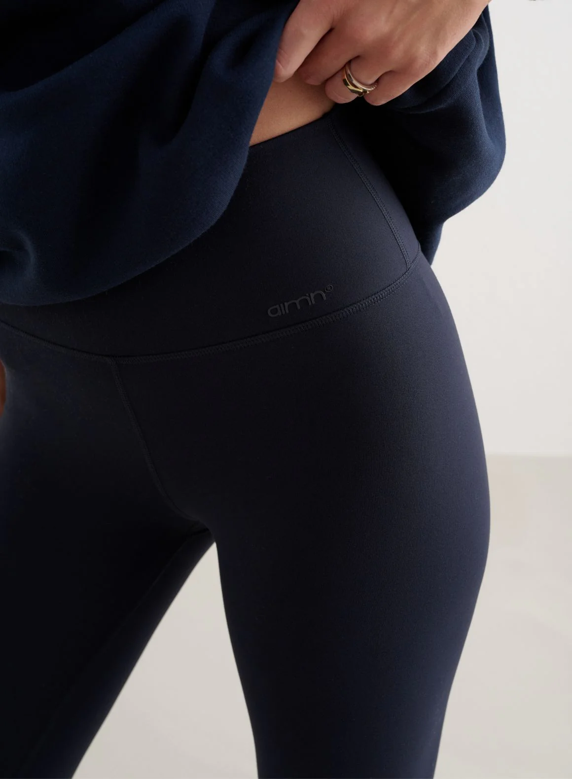 Navy Sense Flare Tights - Image 7