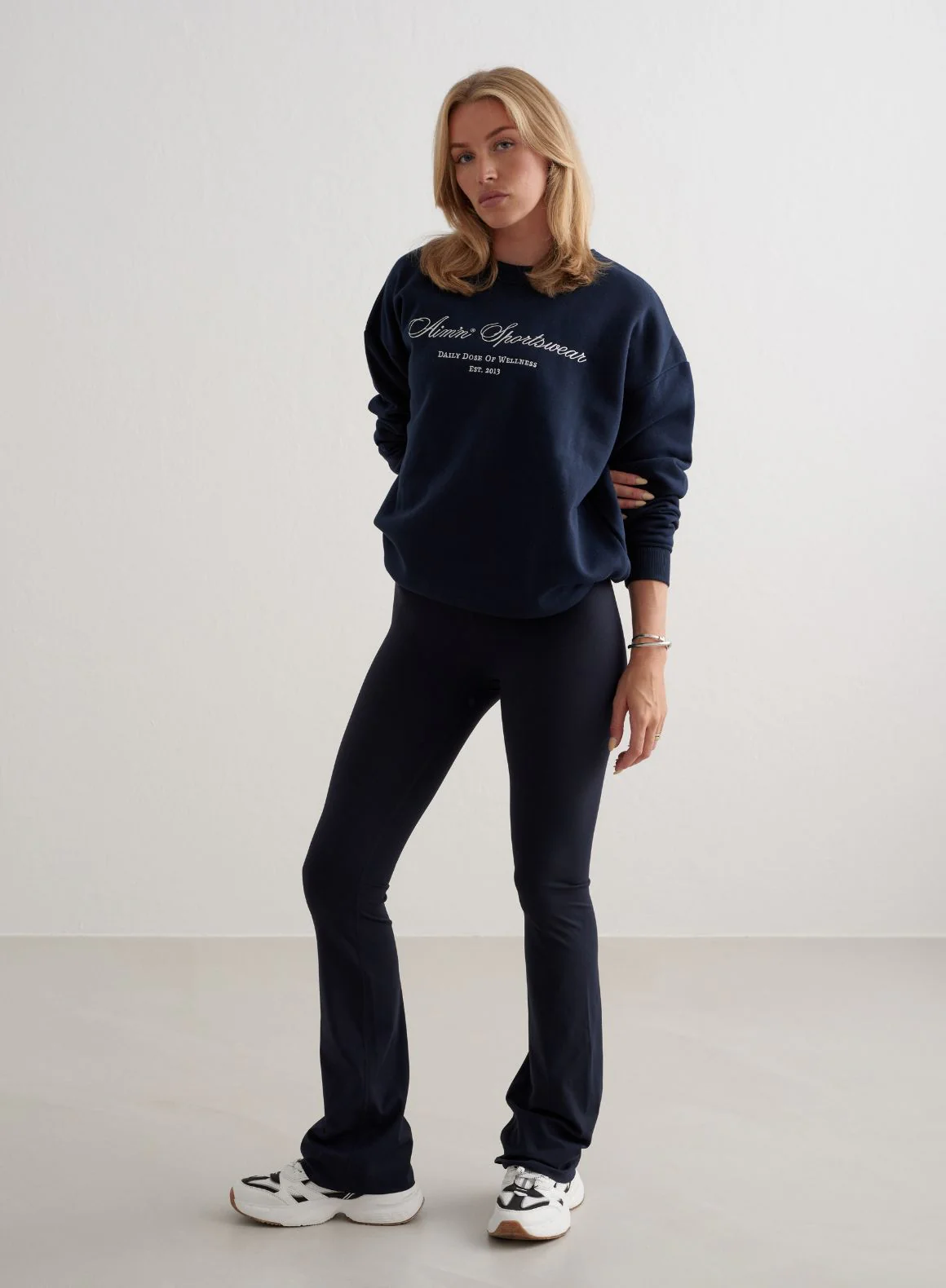 Navy Sense Flare Tights - Image 5