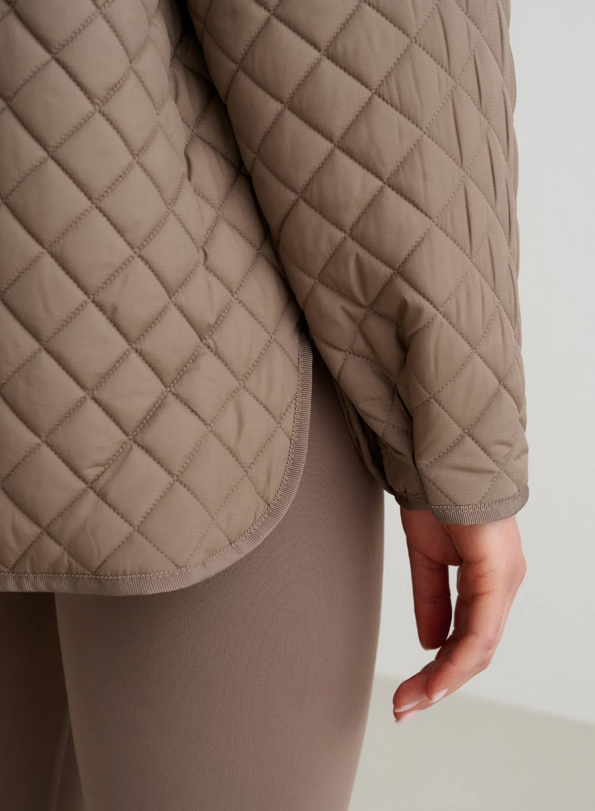 Nougat Oversized Quilted Jacket - Image 6