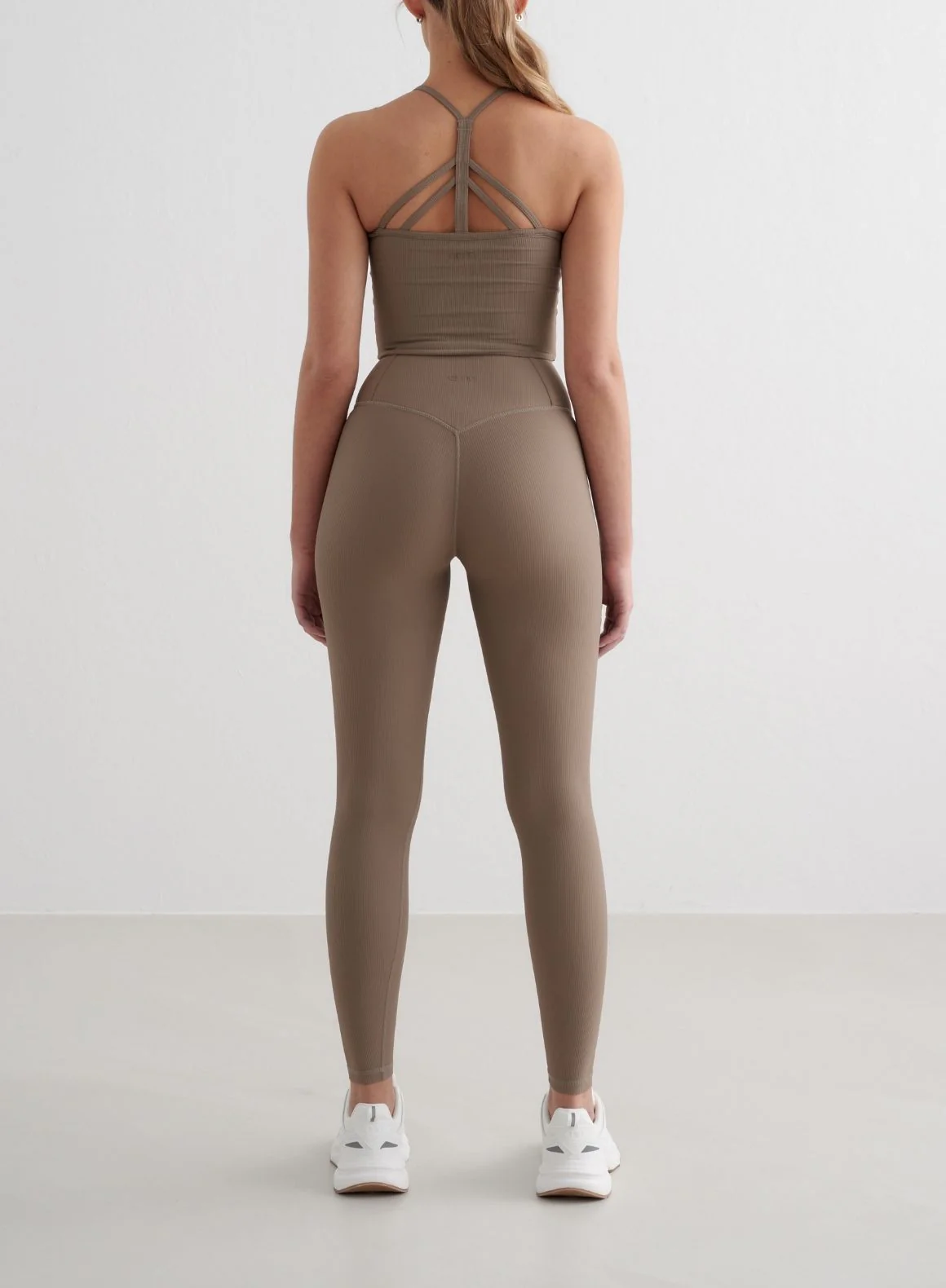 Nougat Ribbed Performance Tights - Image 2