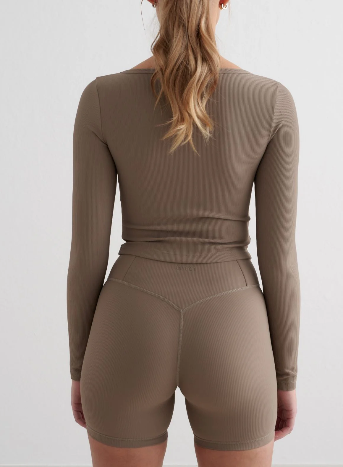 Nougat Ribbed Performance Zipped Cardigan - Image 2