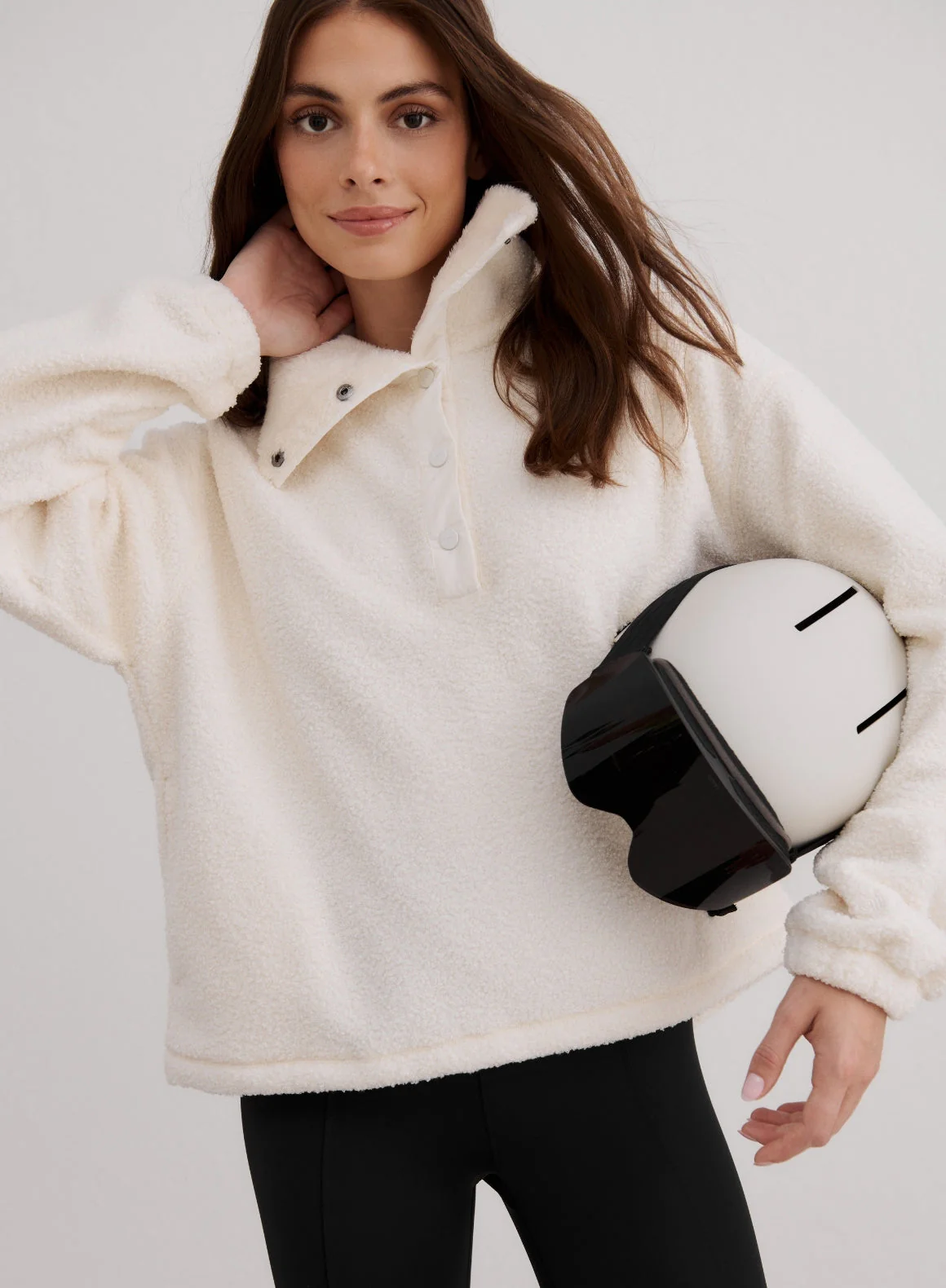 Off White Polar Fleece Long Sleeve - Image 3