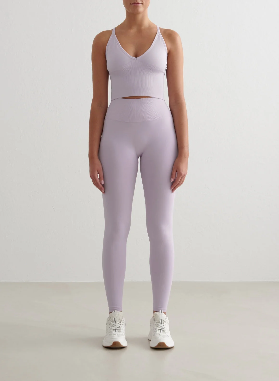 Pale Lavender Shape Seamless Cross Back Bralette - Image 3