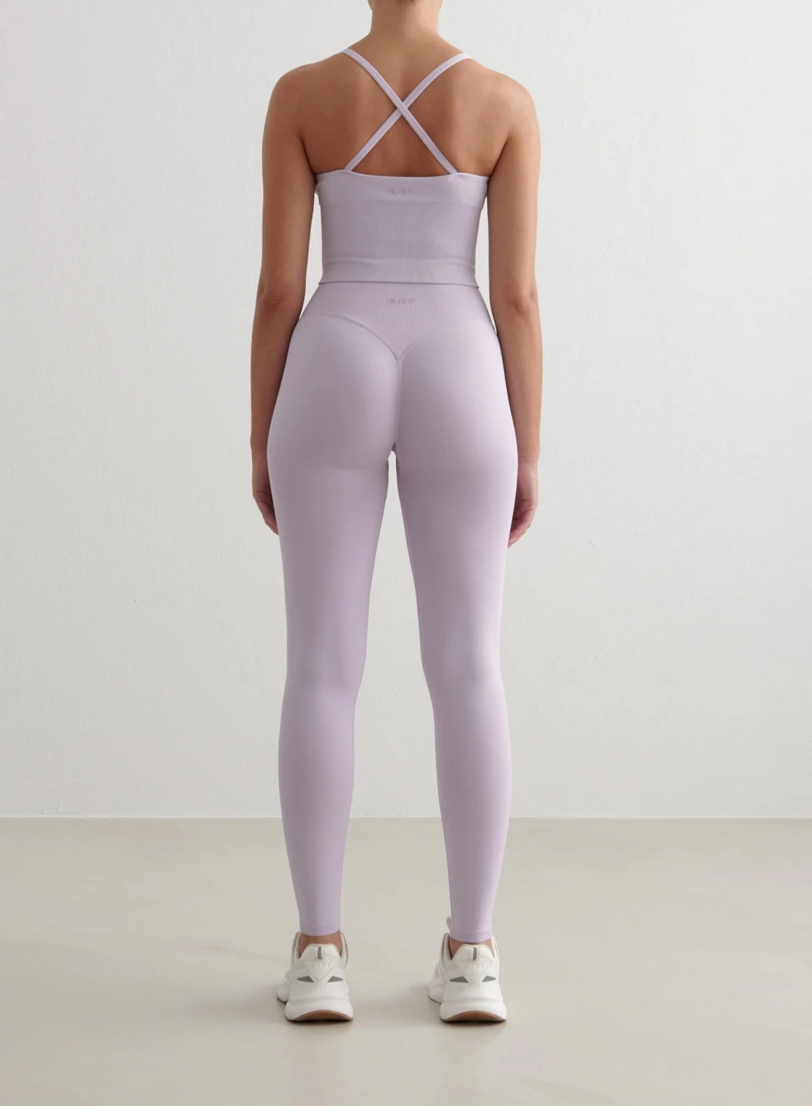 Pale Lavender Shape Seamless Cross Back Bralette - Image 4