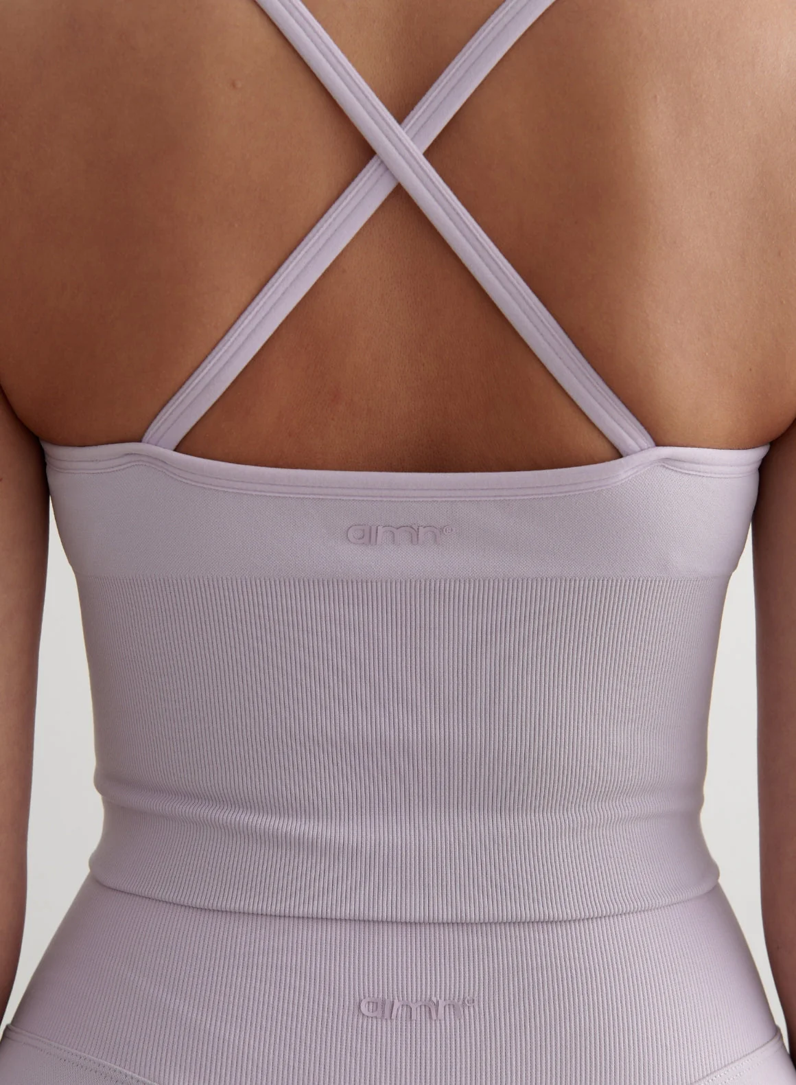 Pale Lavender Shape Seamless Cross Back Bralette - Image 6