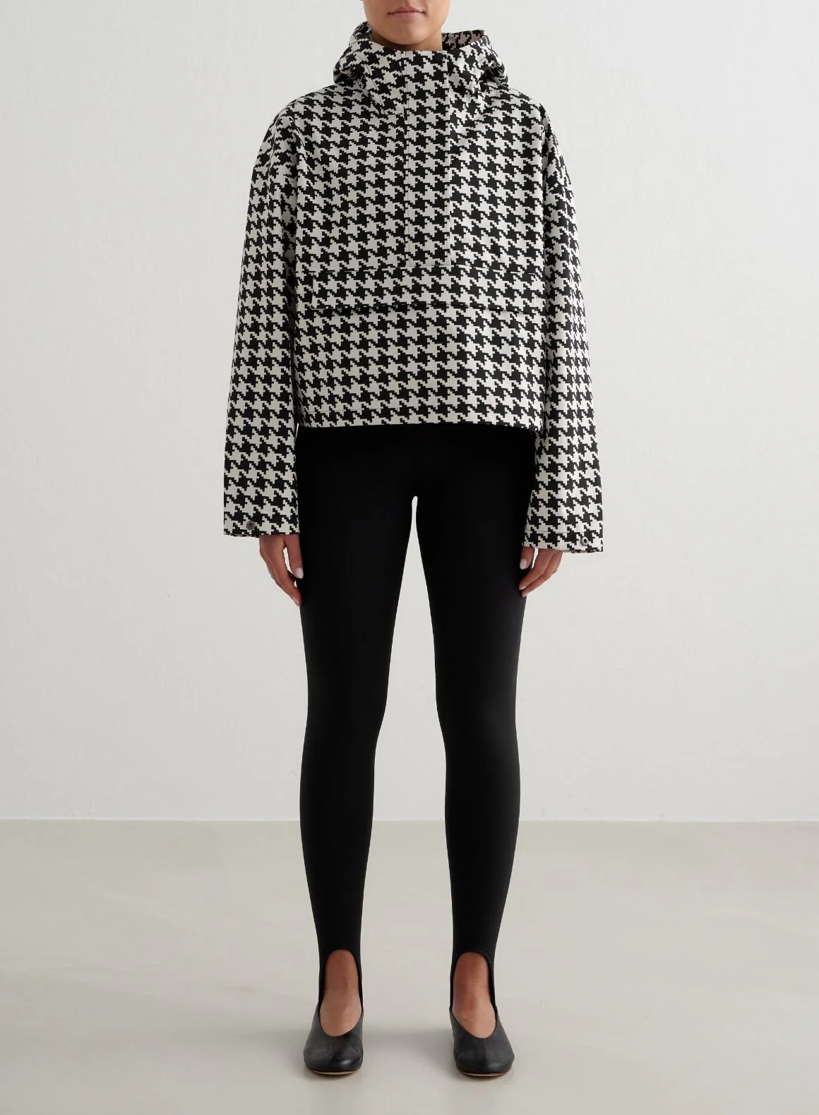 Pepita Cropped Waterproof Anorak - Image 2
