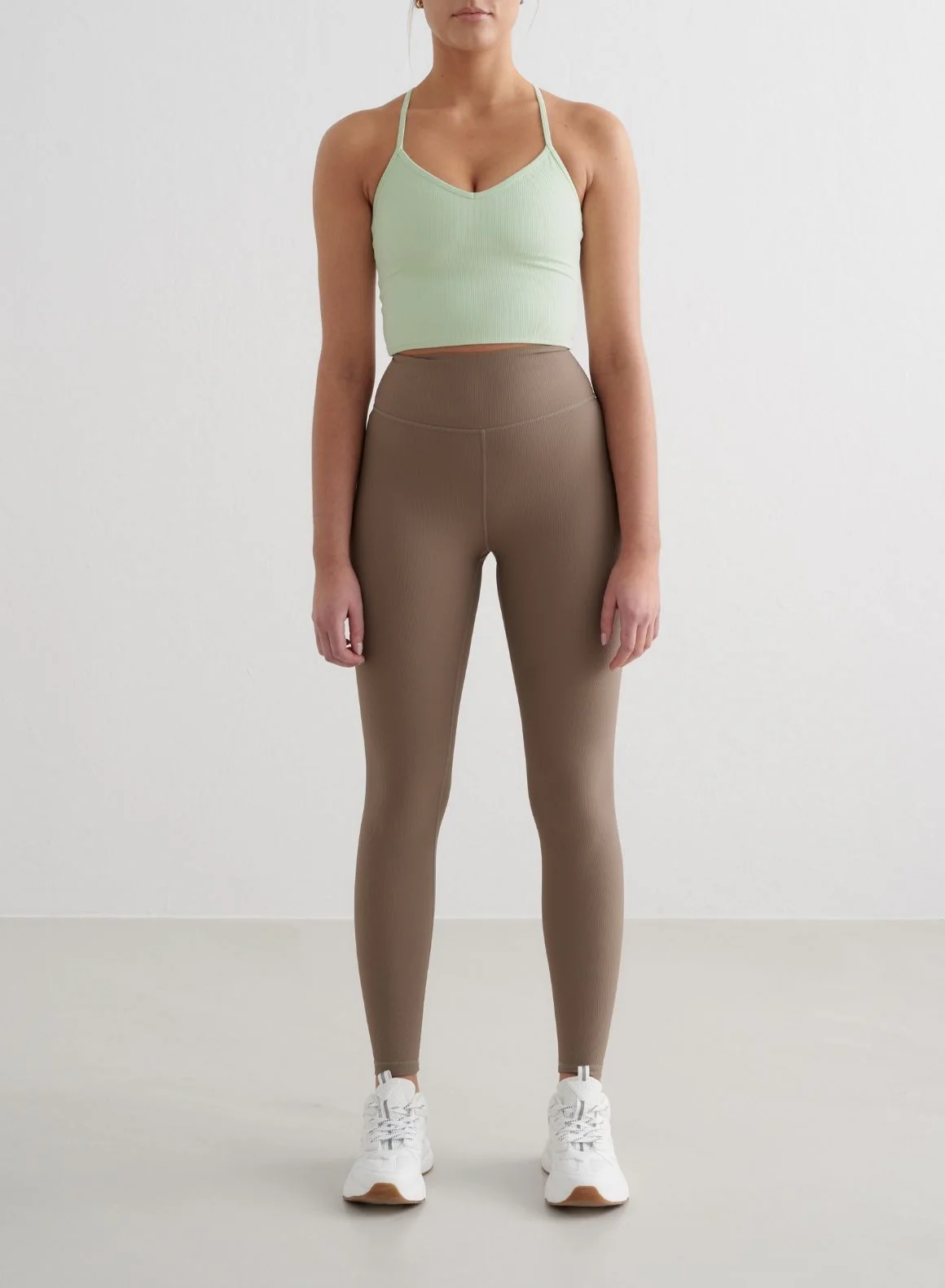 Spearmint Ribbed Performance Bralette - Image 4