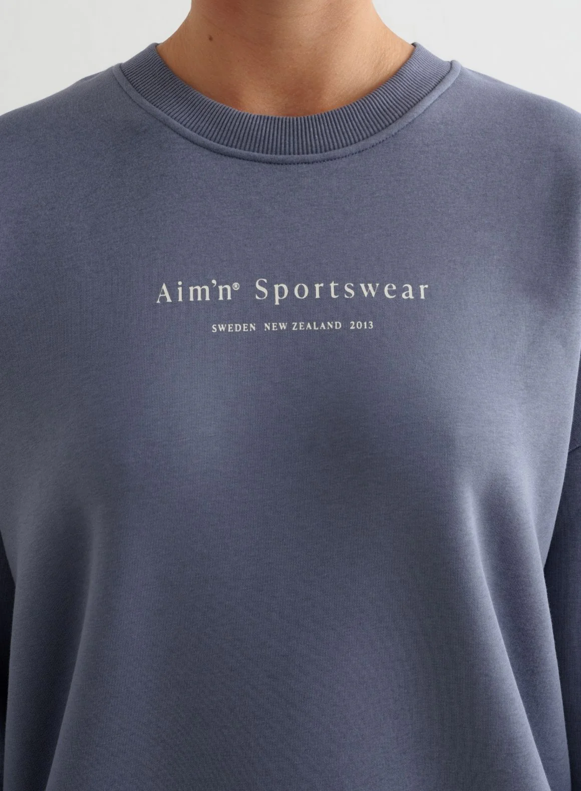 Storm Blue Serif Sweatshirt - Image 5