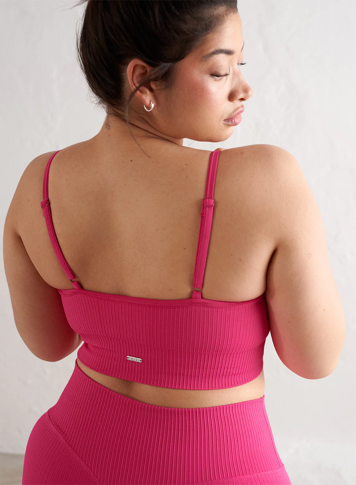 Berry/Sugar Rush Ribbed Seamless Strap Bra - Image 4