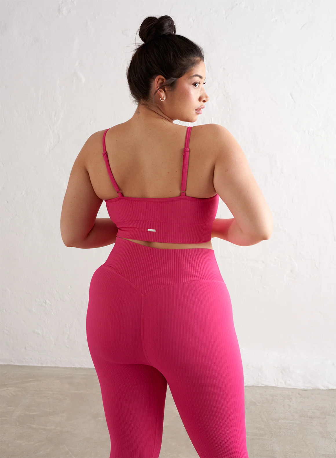 Berry/Sugar Rush Ribbed Seamless Strap Bra - Image 6