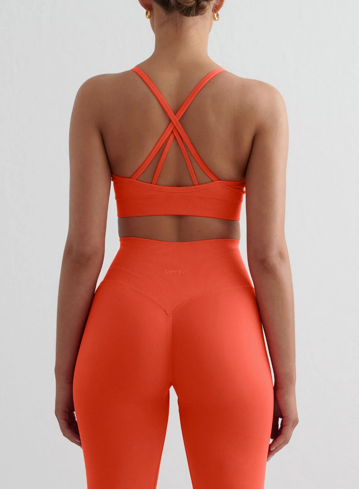 Tangerine Shape Seamless Tights & Cross Back Bra Set - Image 4