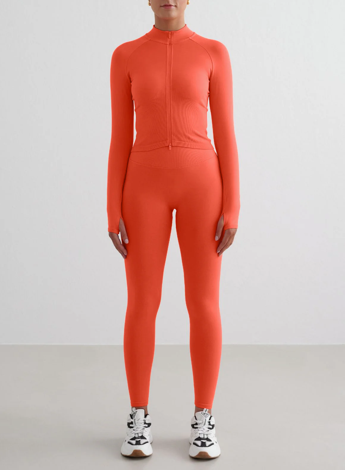 Tangerine Shape Seamless Zip Jacket - Image 4