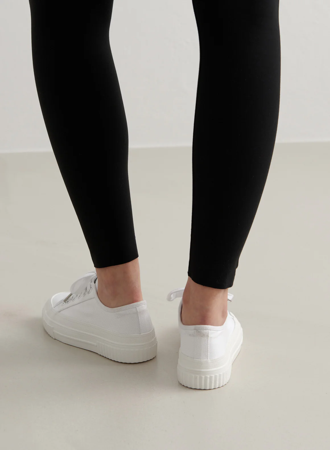 White Cotton Canvas Sneakers - Image 4