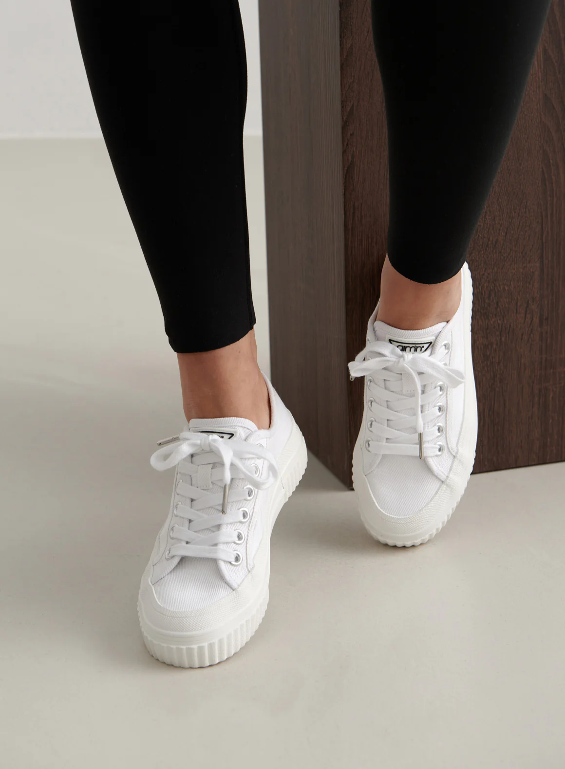 White Cotton Canvas Sneakers - Image 7