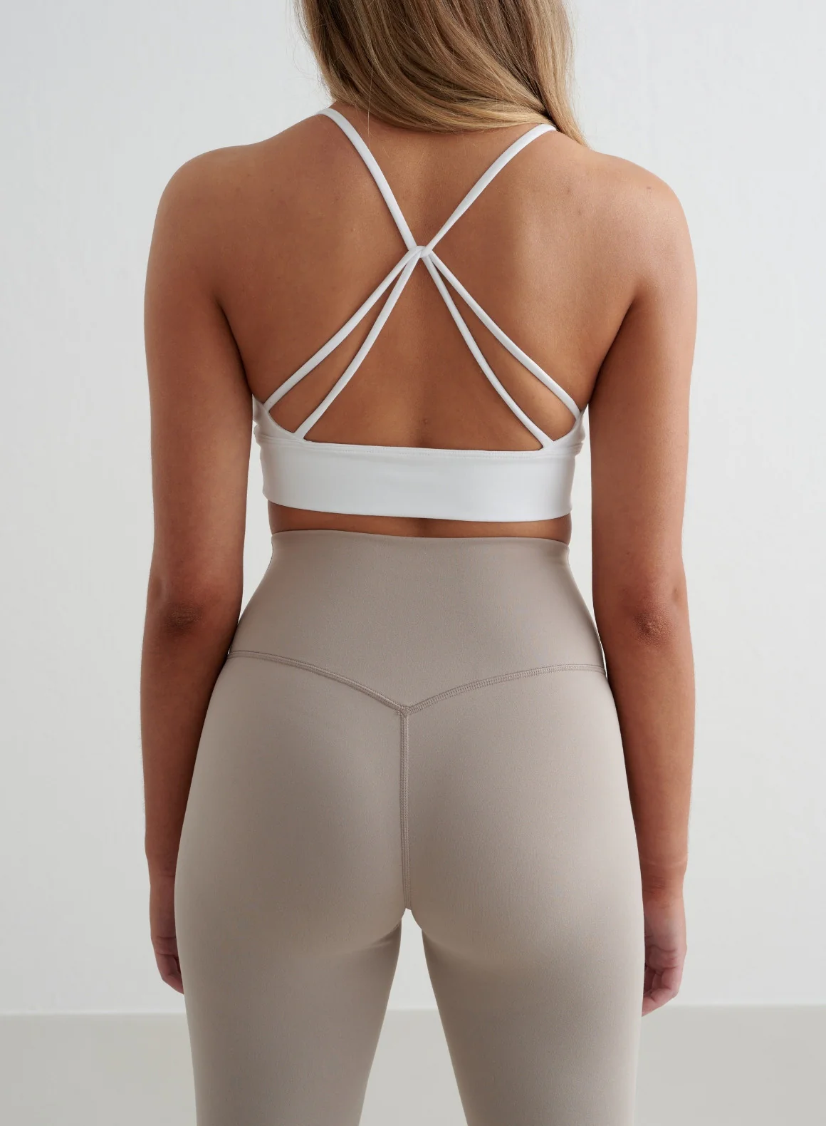 White Sense Strap Bra