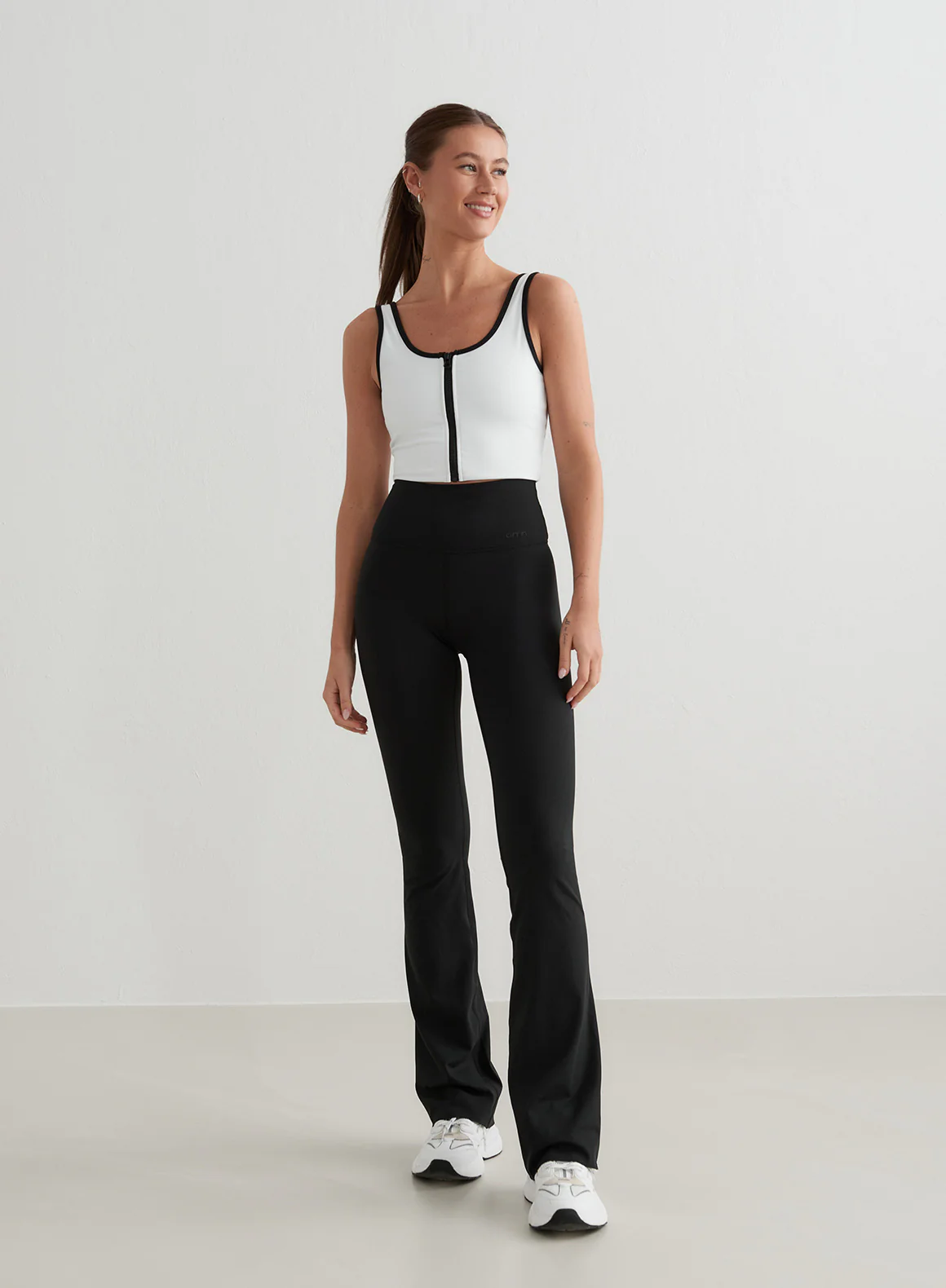 White Sense Zipped Bralette - Image 3