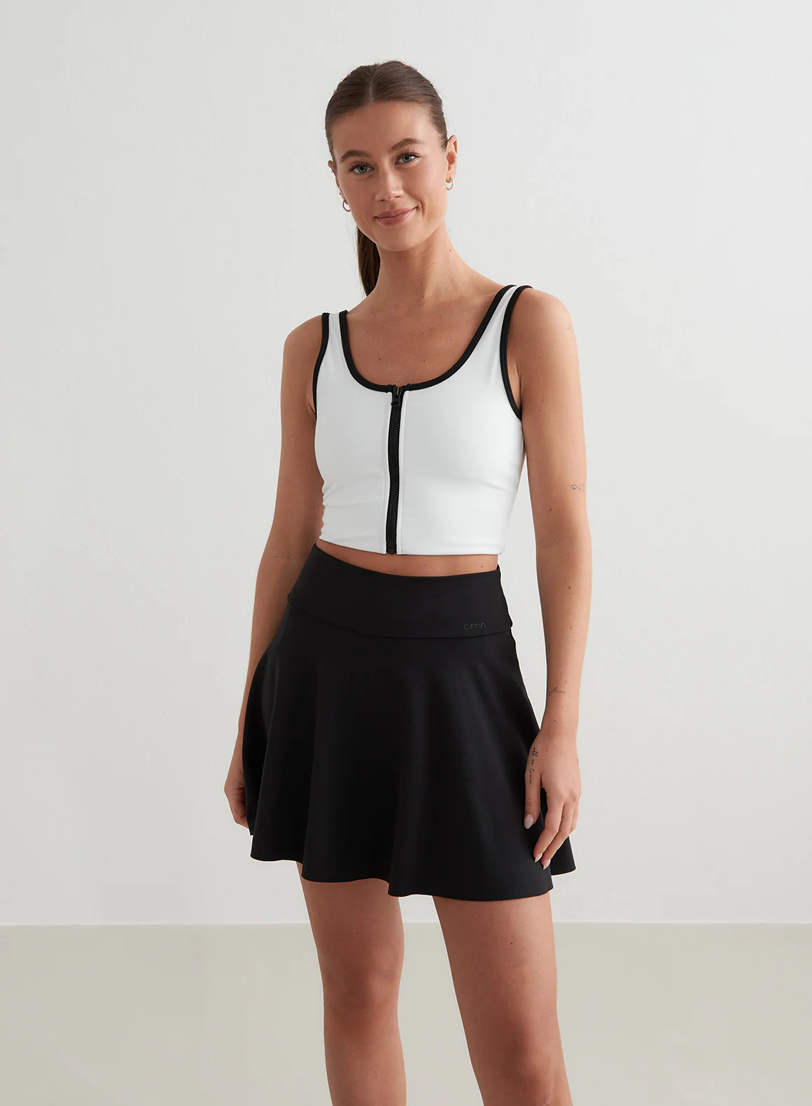 White Sense Zipped Bralette - Image 4