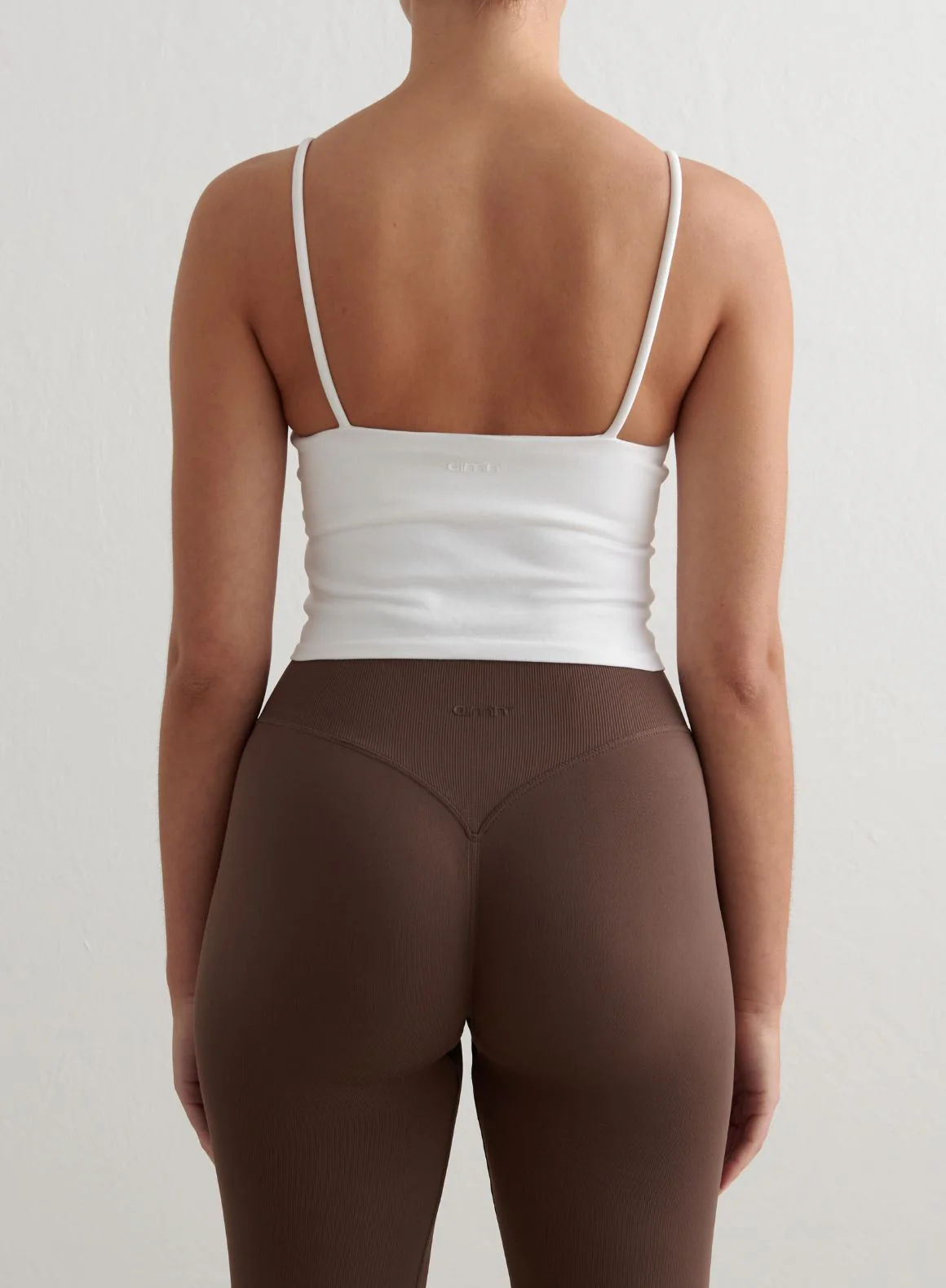 White Shape Seamless Strap Singlet - Image 2